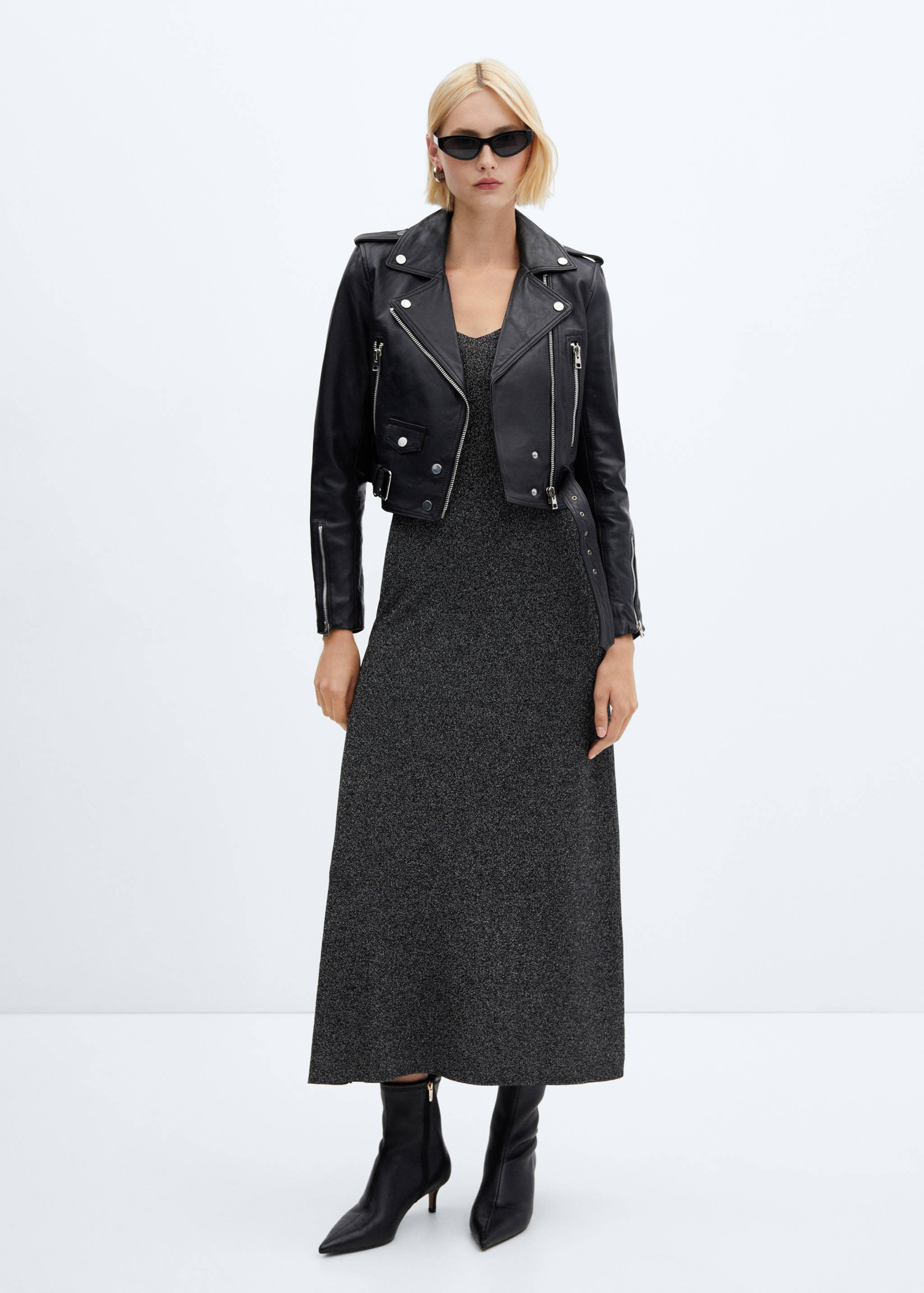 Long lurex dress - General plane