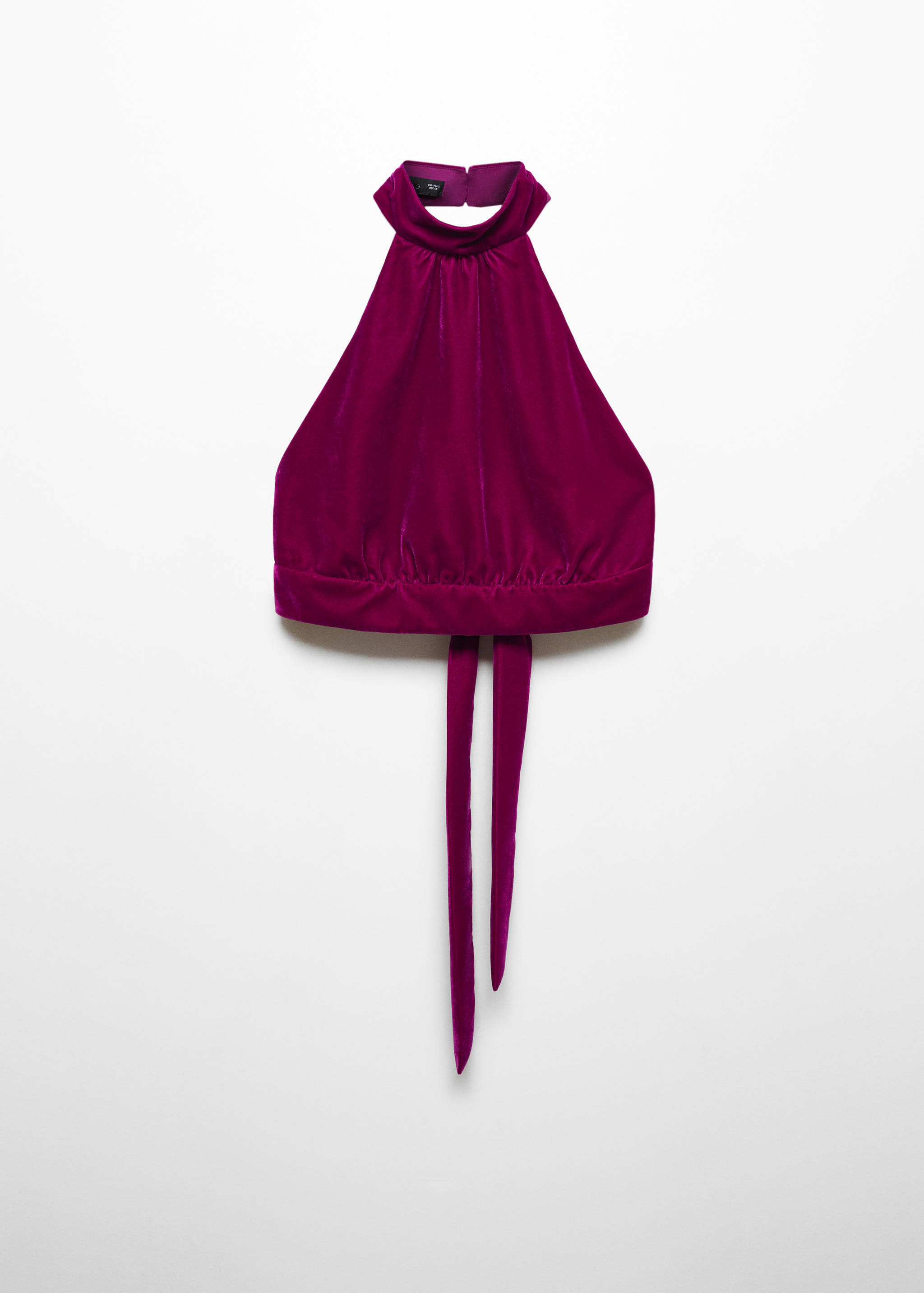 Neckholder-Top aus Samt - Artikel ohne Model