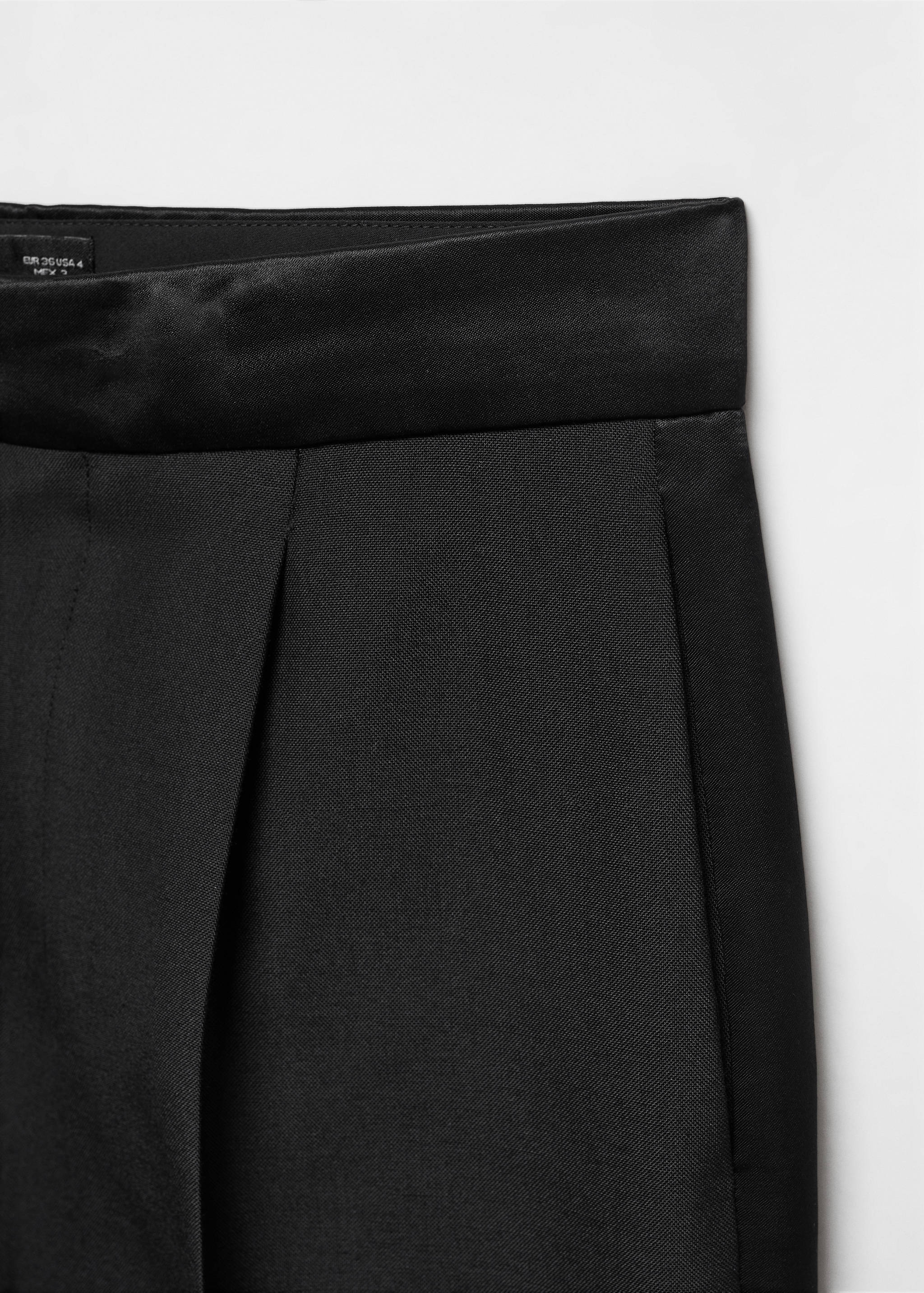 Satin-waist wool pants - Details of the article 8