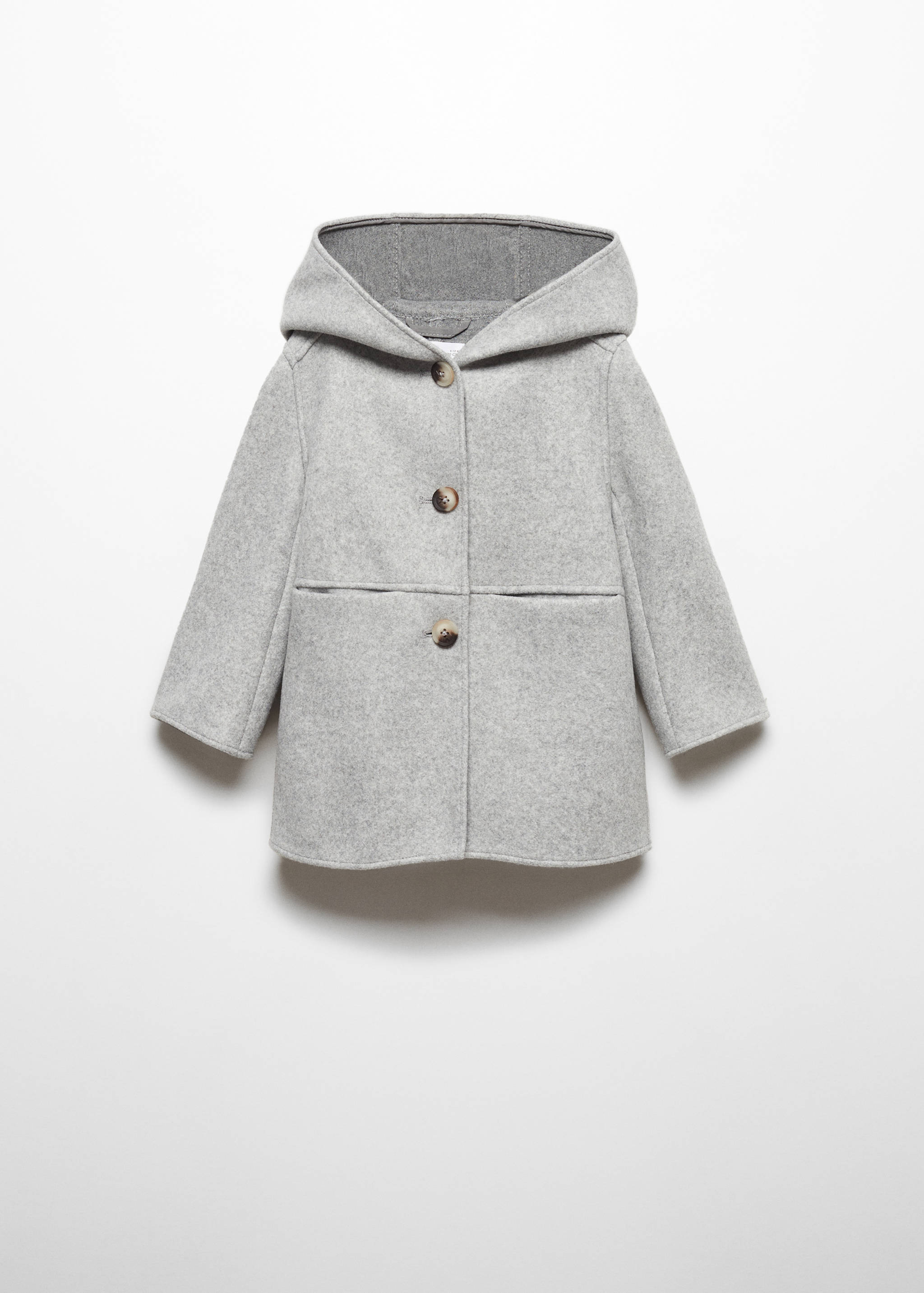 Hooded button coat - Article without model