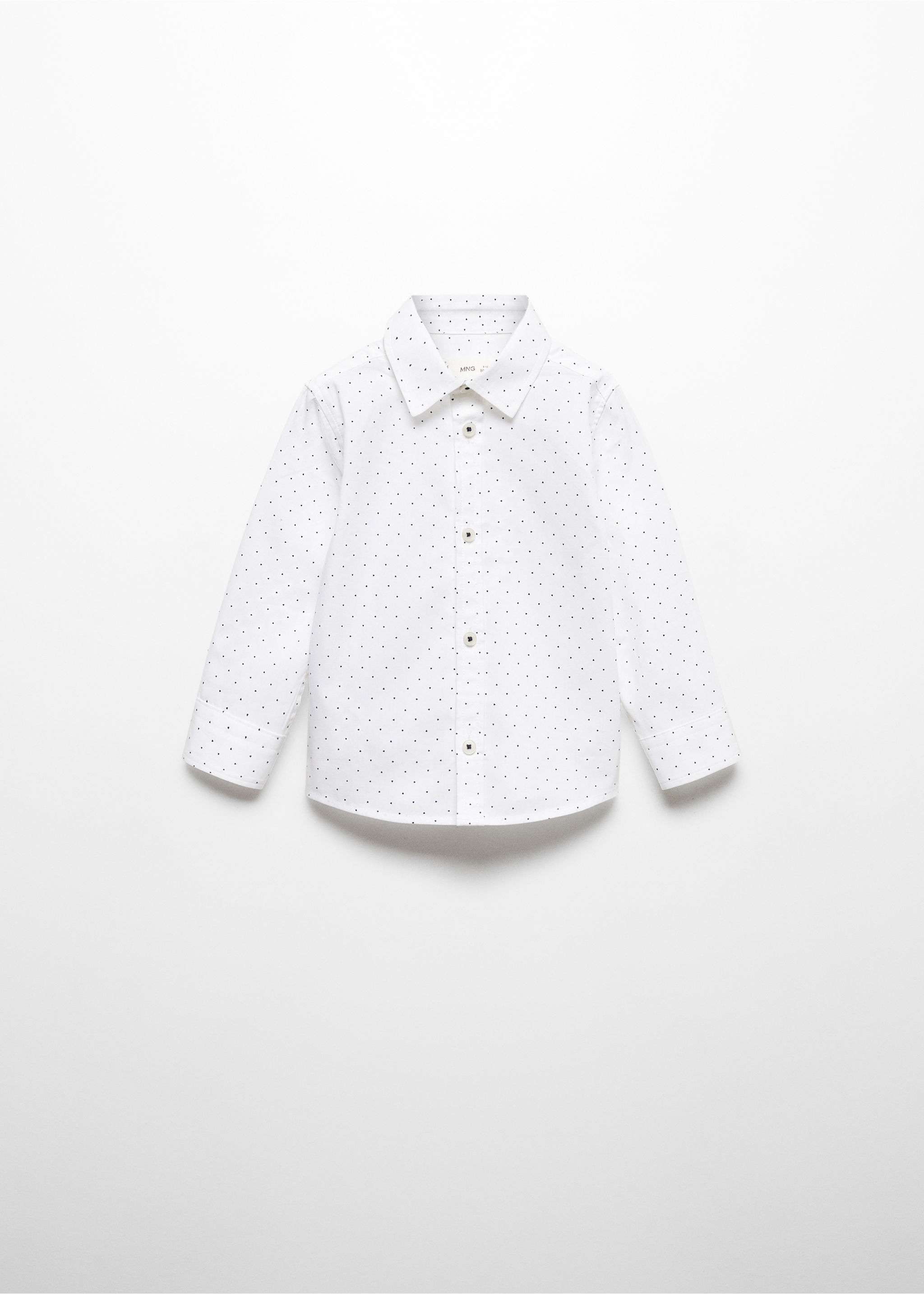 Regular-fit printed cotton shirt - Article without model