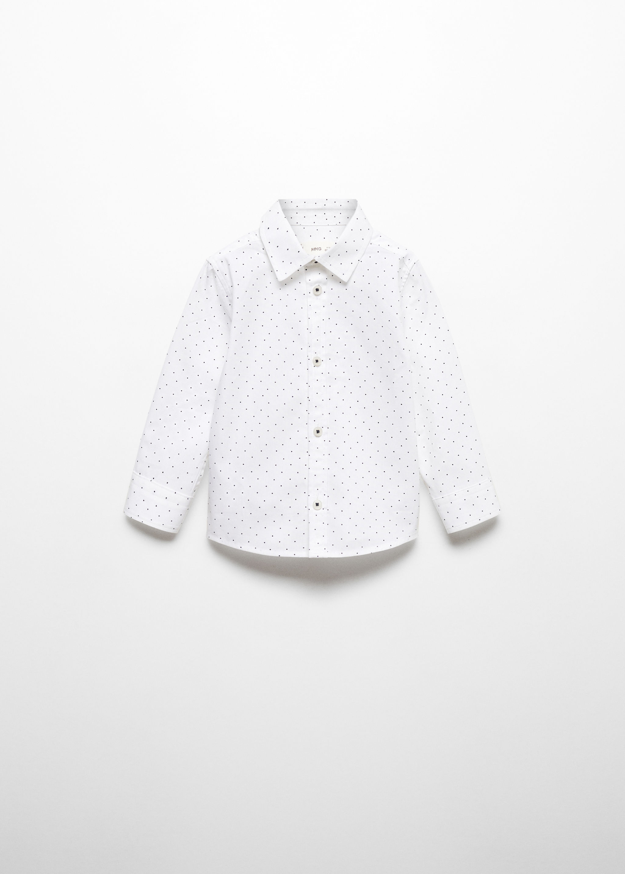 Regular-fit printed cotton shirt - Article without model