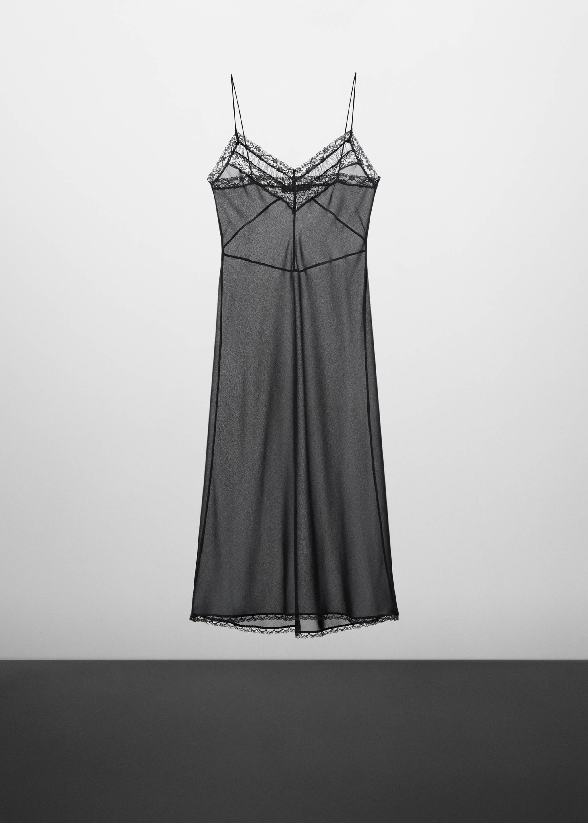 Semi-transparent lingerie dress - Article without model