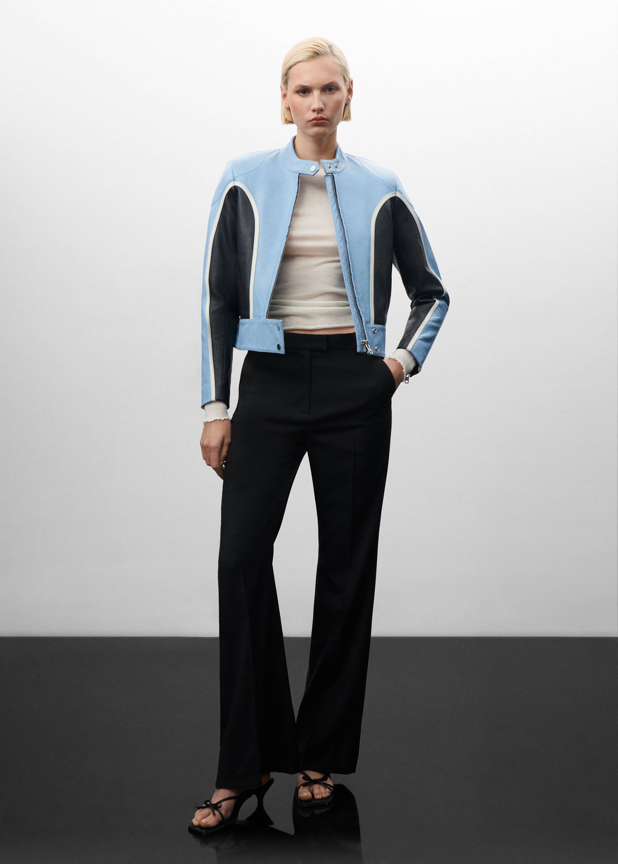 Pantalons vestit 100% llana verge - Pla general