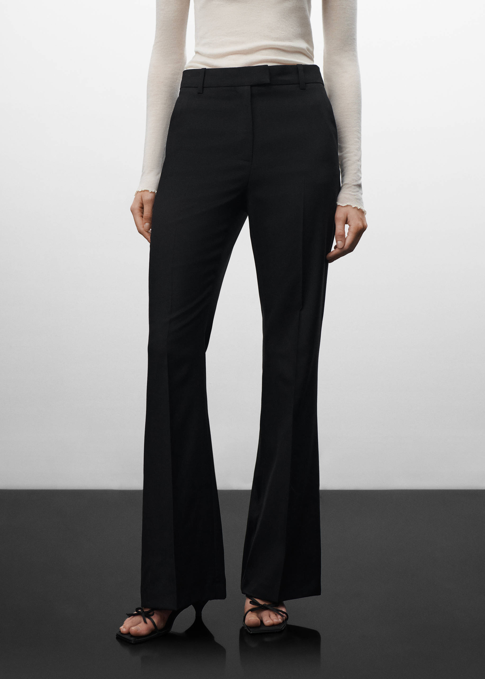 Pantalons vestit 100% llana verge - Pla mig
