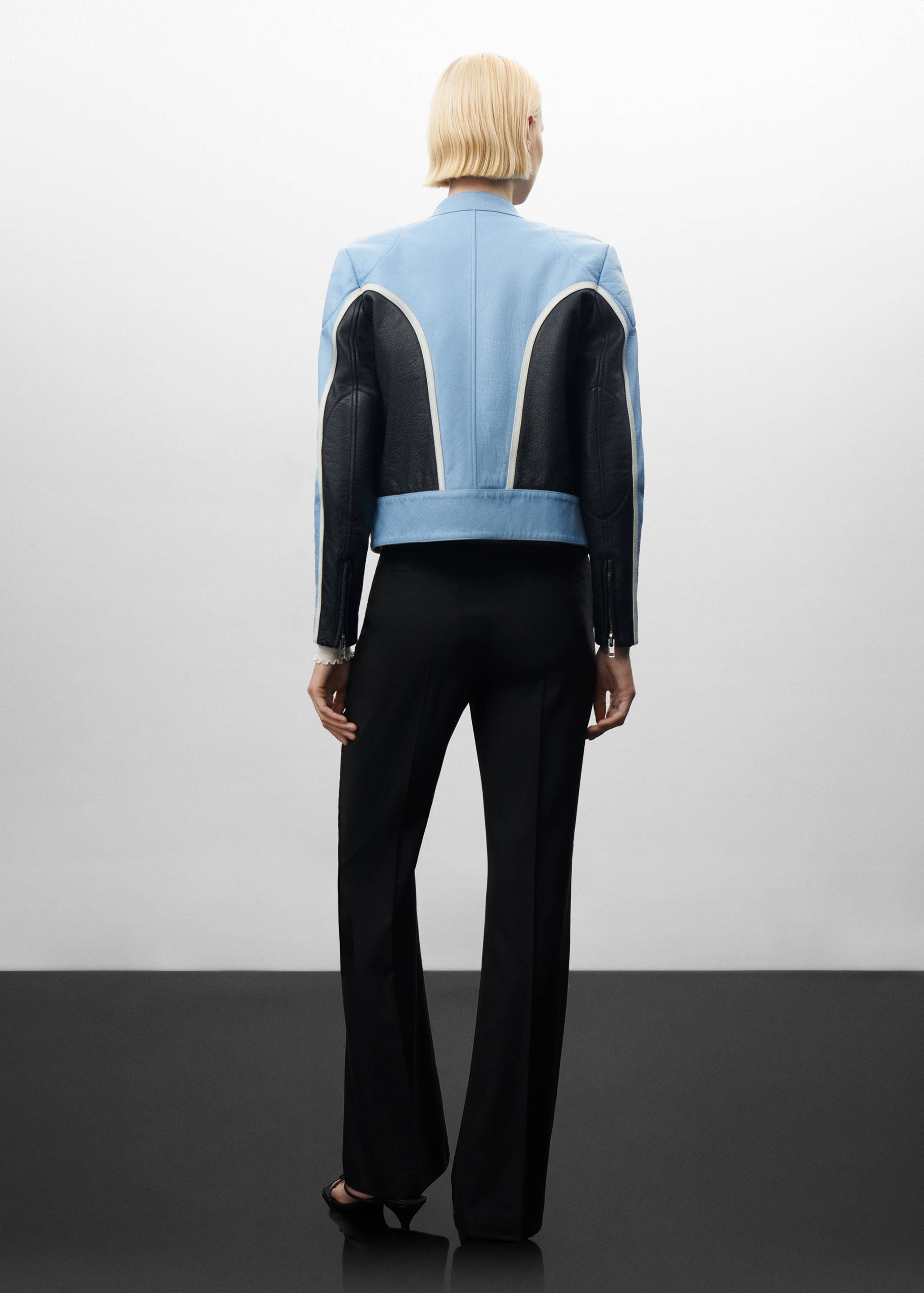 Pantalons vestit 100% llana verge - Revers de l'article