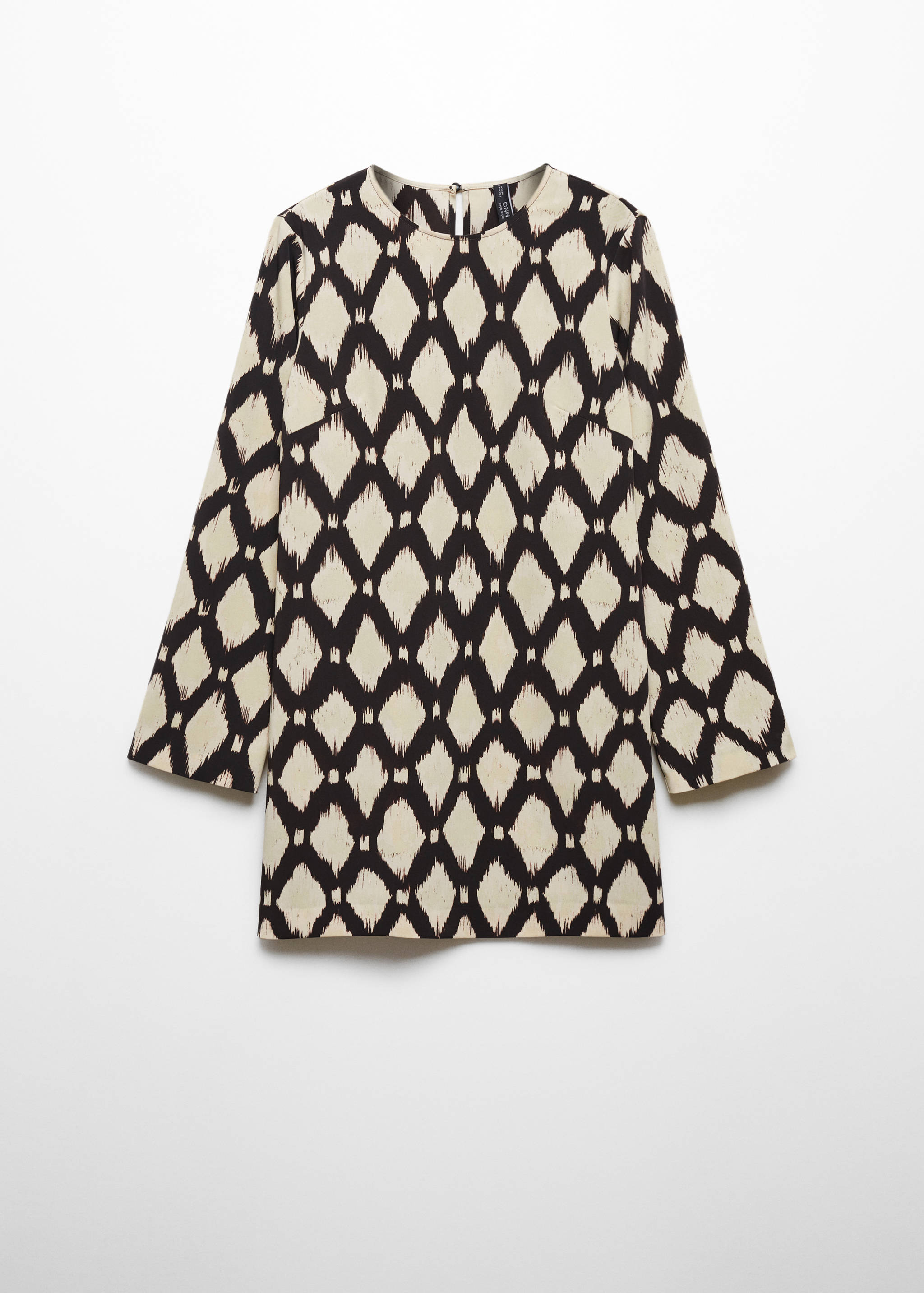 Vestido curto de manga comprida - Artigo sem modelo