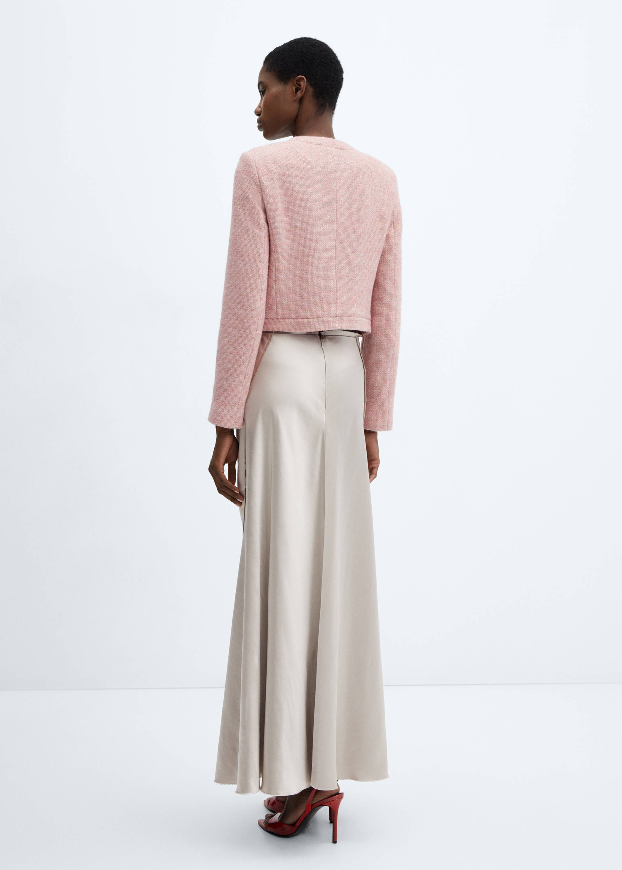 Faldilla setinada vora desfilada - Revers de l'article