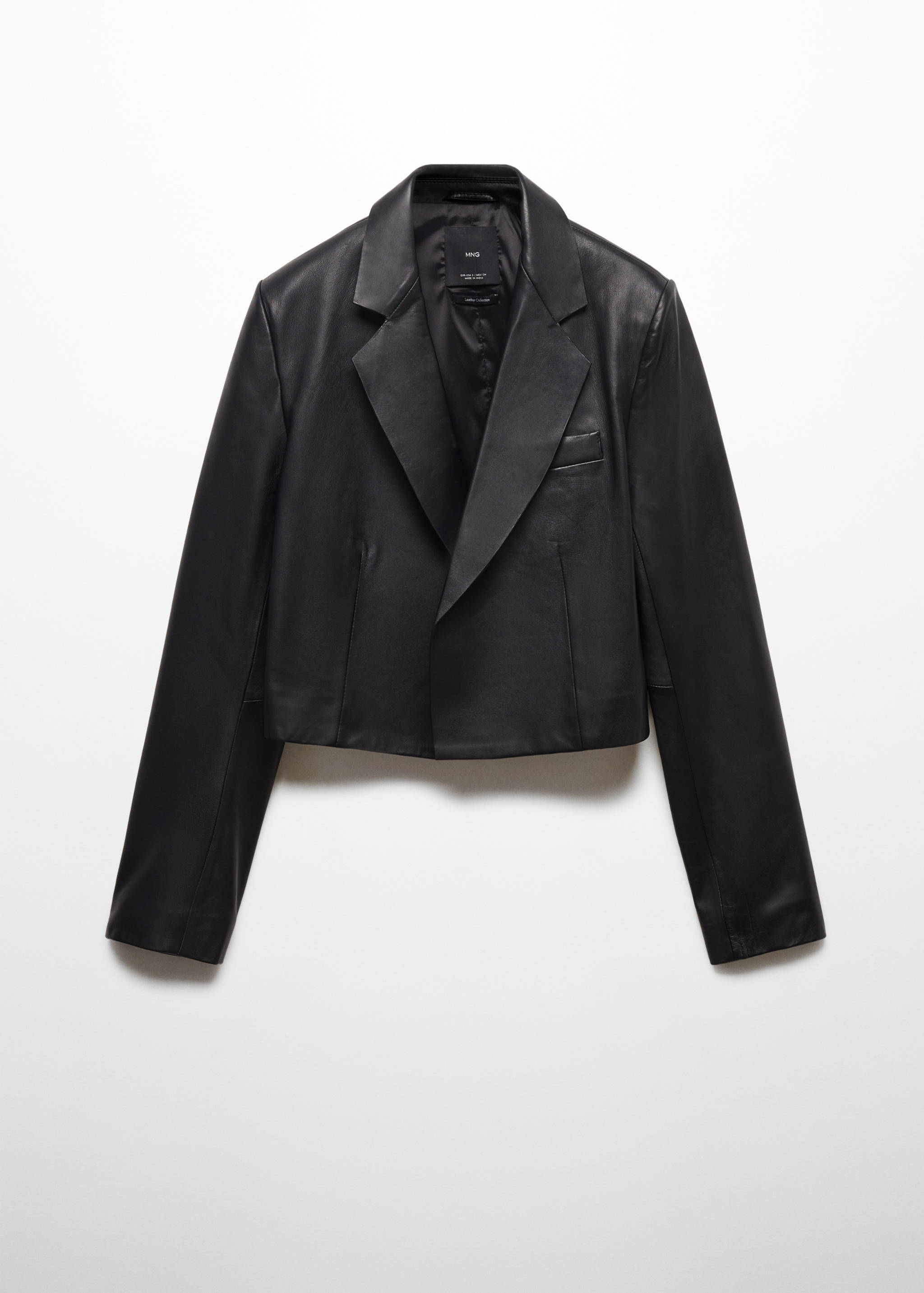 100% leather cropped jacket - Article without model