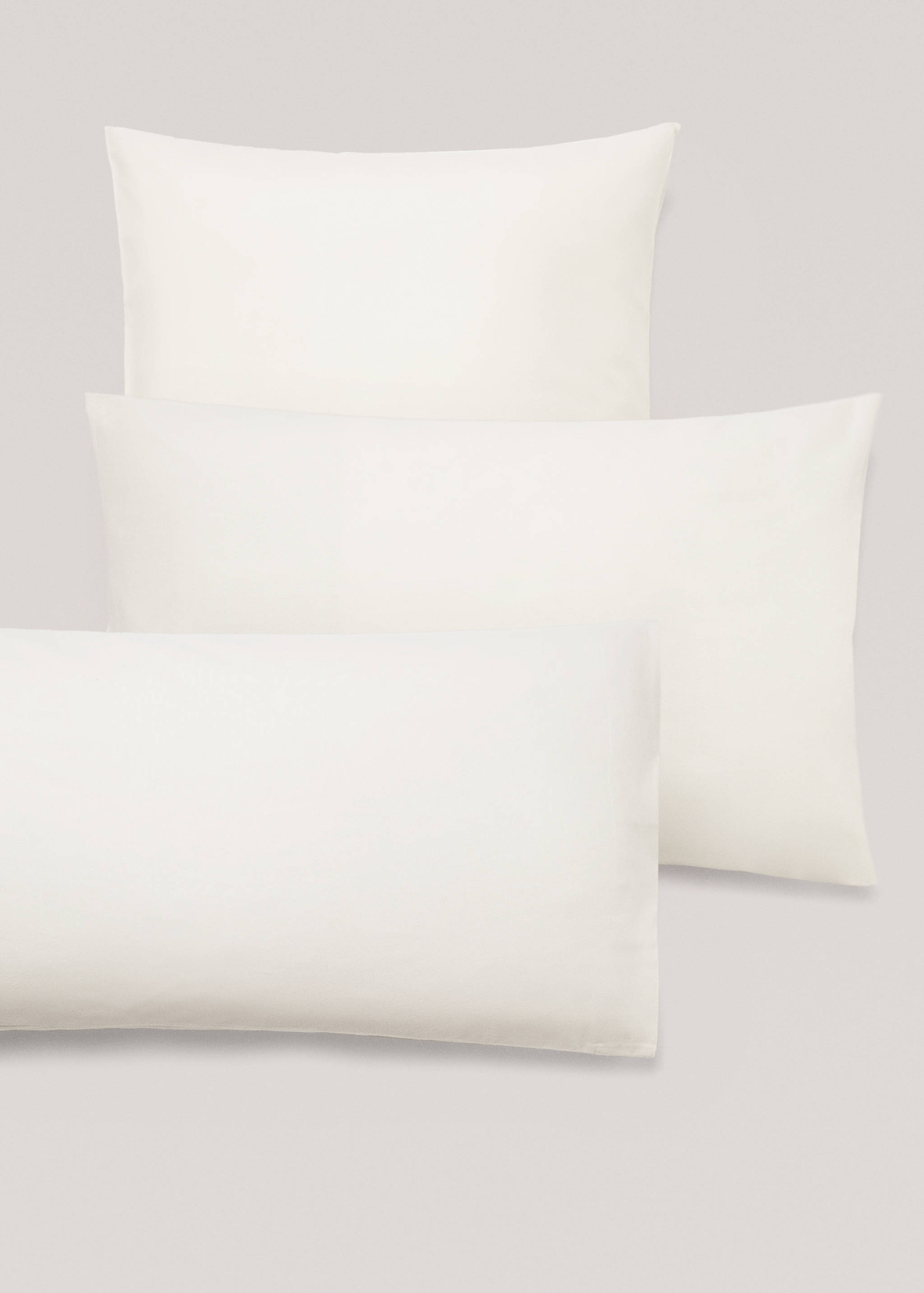 Plain flannel pillow case 60x60cm (Pack of 2) - Details of the article 4