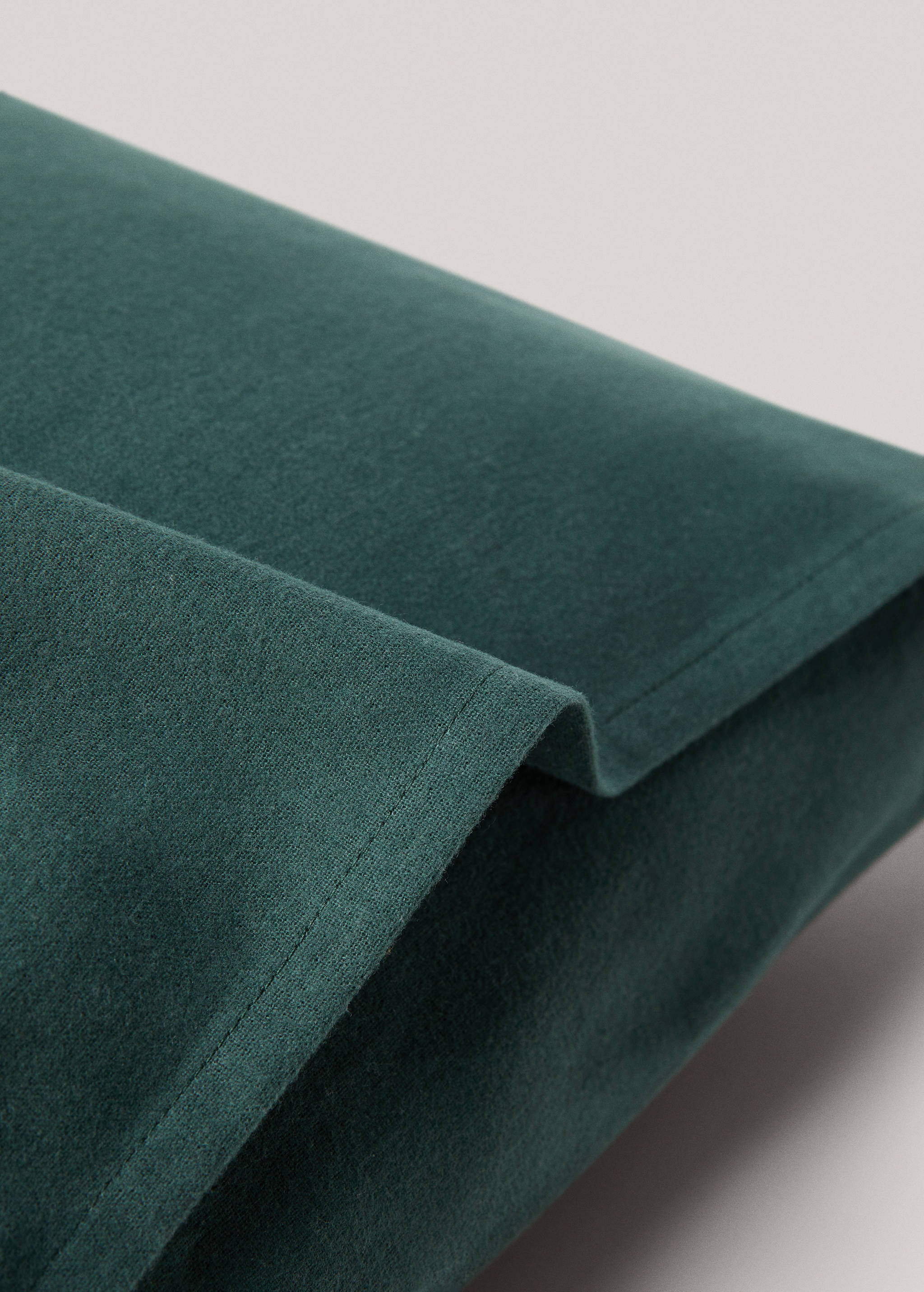 Plain flannel pillow case 60x60cm (Pack of 2) - Details of the article 1