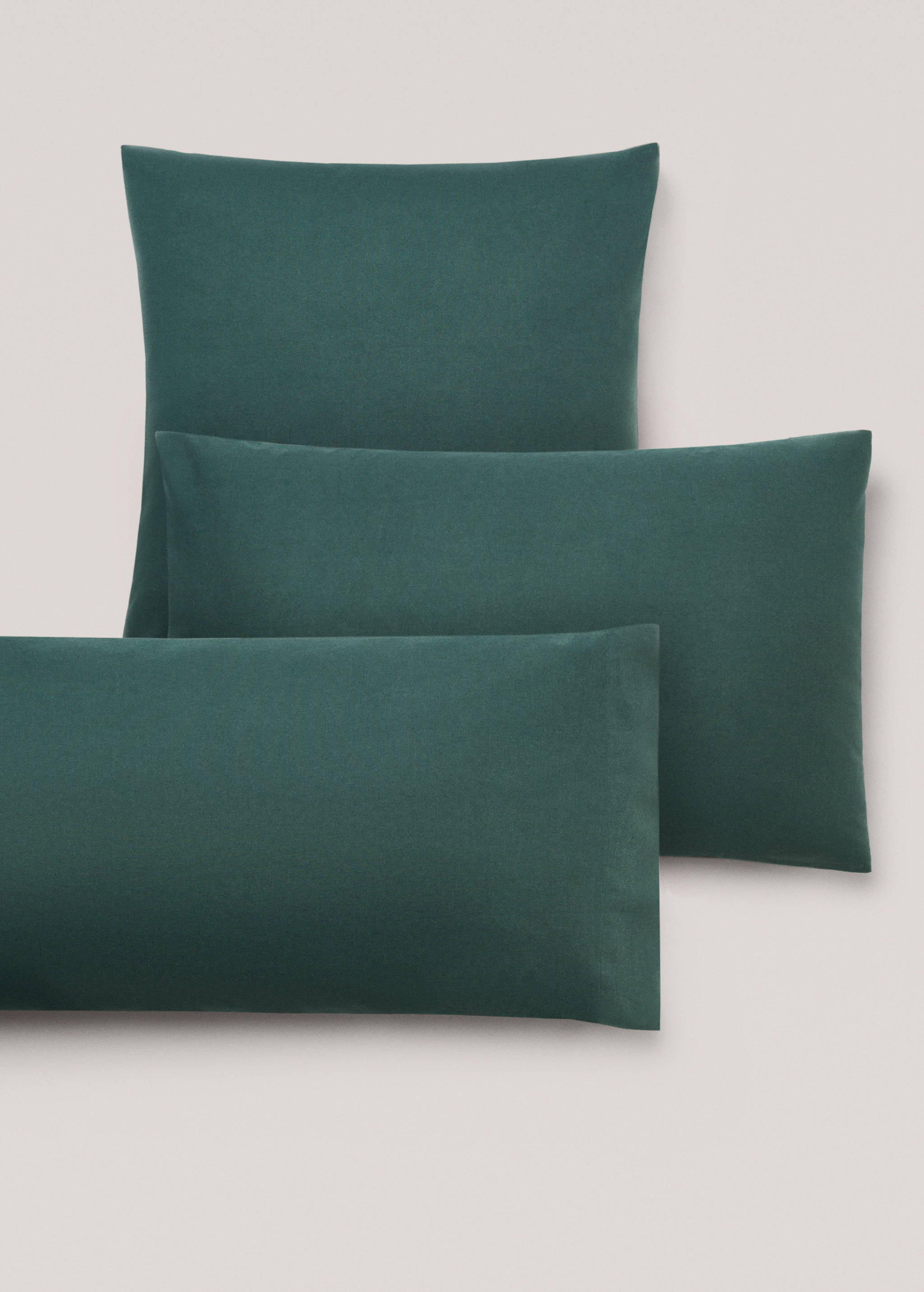Plain flannel pillow case 60x60cm (Pack of 2) - Details of the article 4