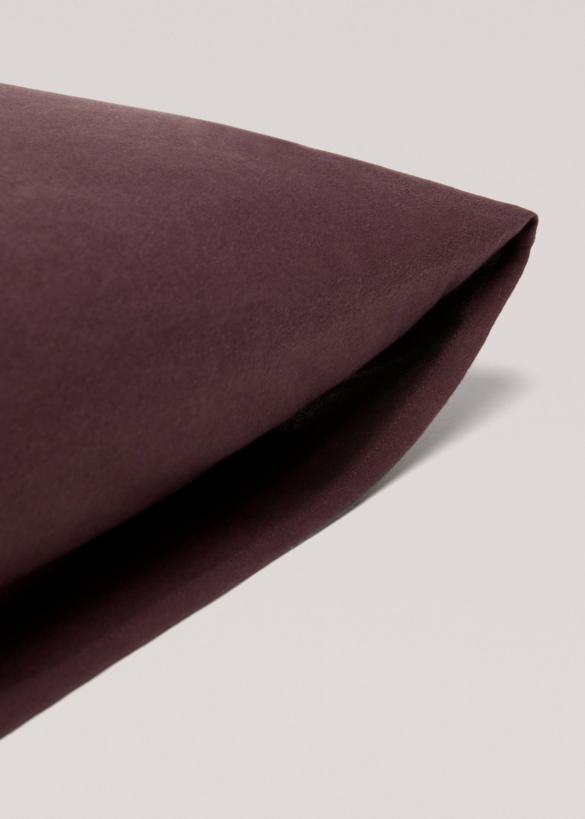 Plain flannel pillow case 60x60cm (Pack of 2) - Details of the article 2