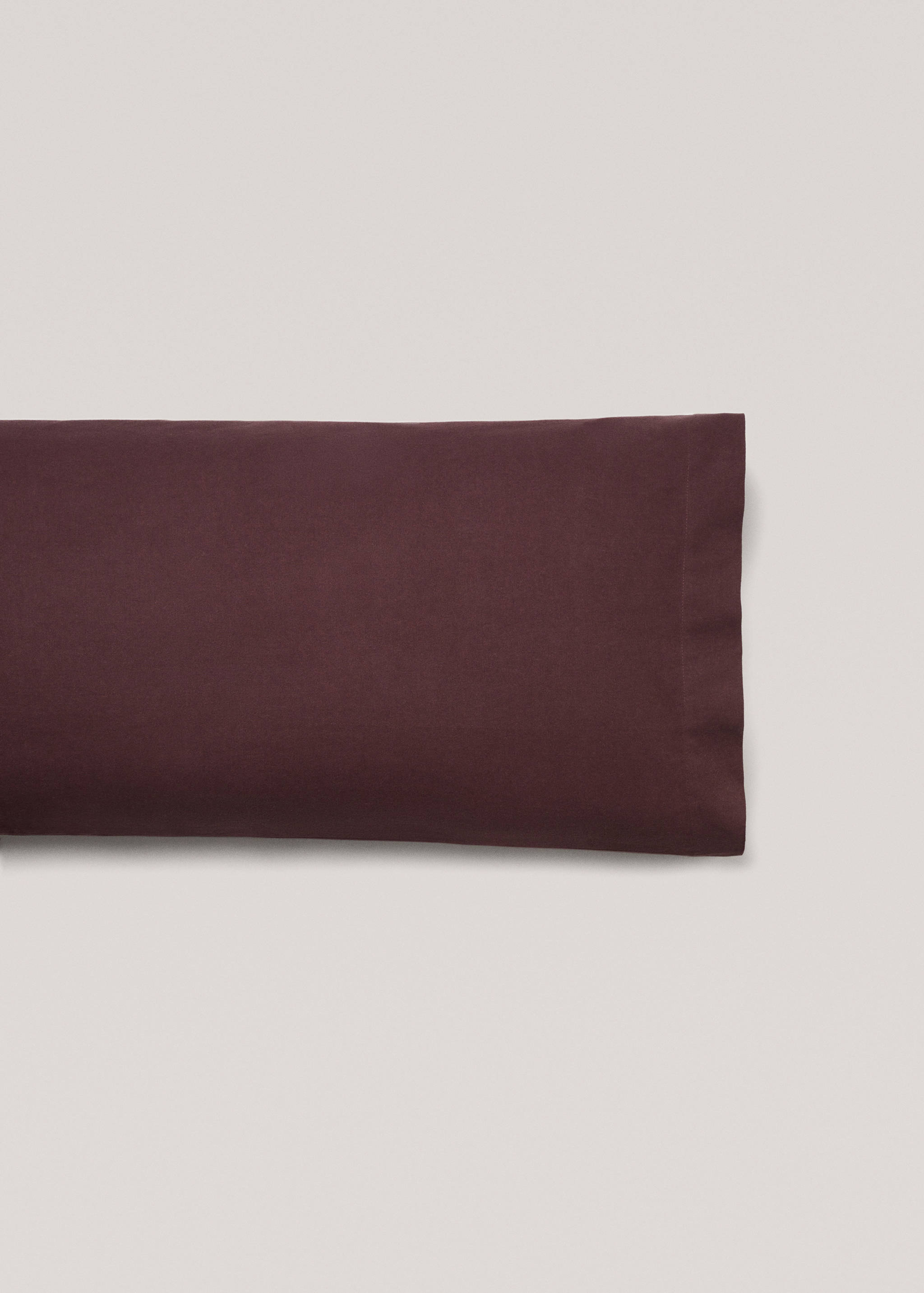 Plain flannel pillow case 60x60cm (Pack of 2) - Article without model