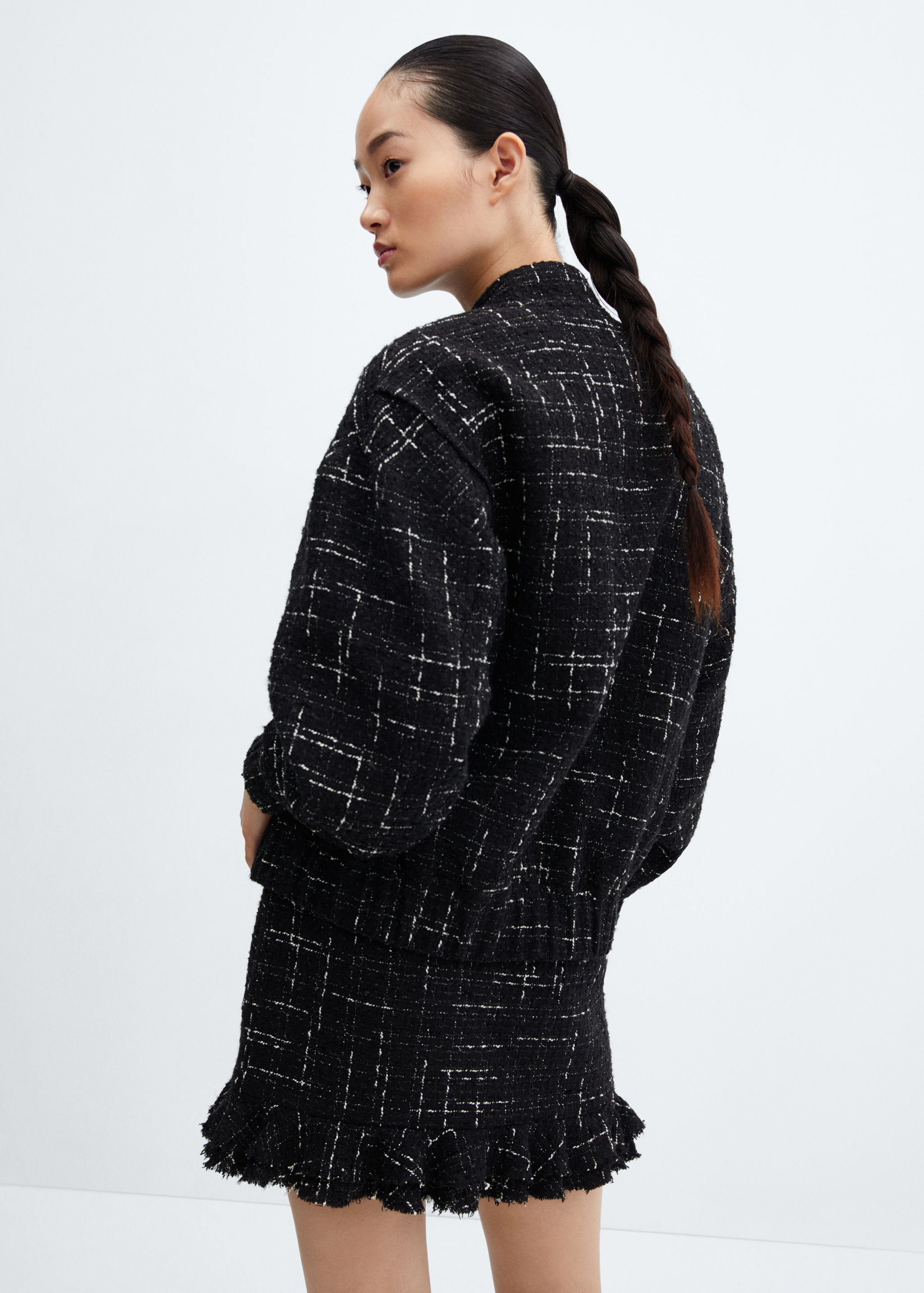 Faldilla tweed volant - Revers de l'article