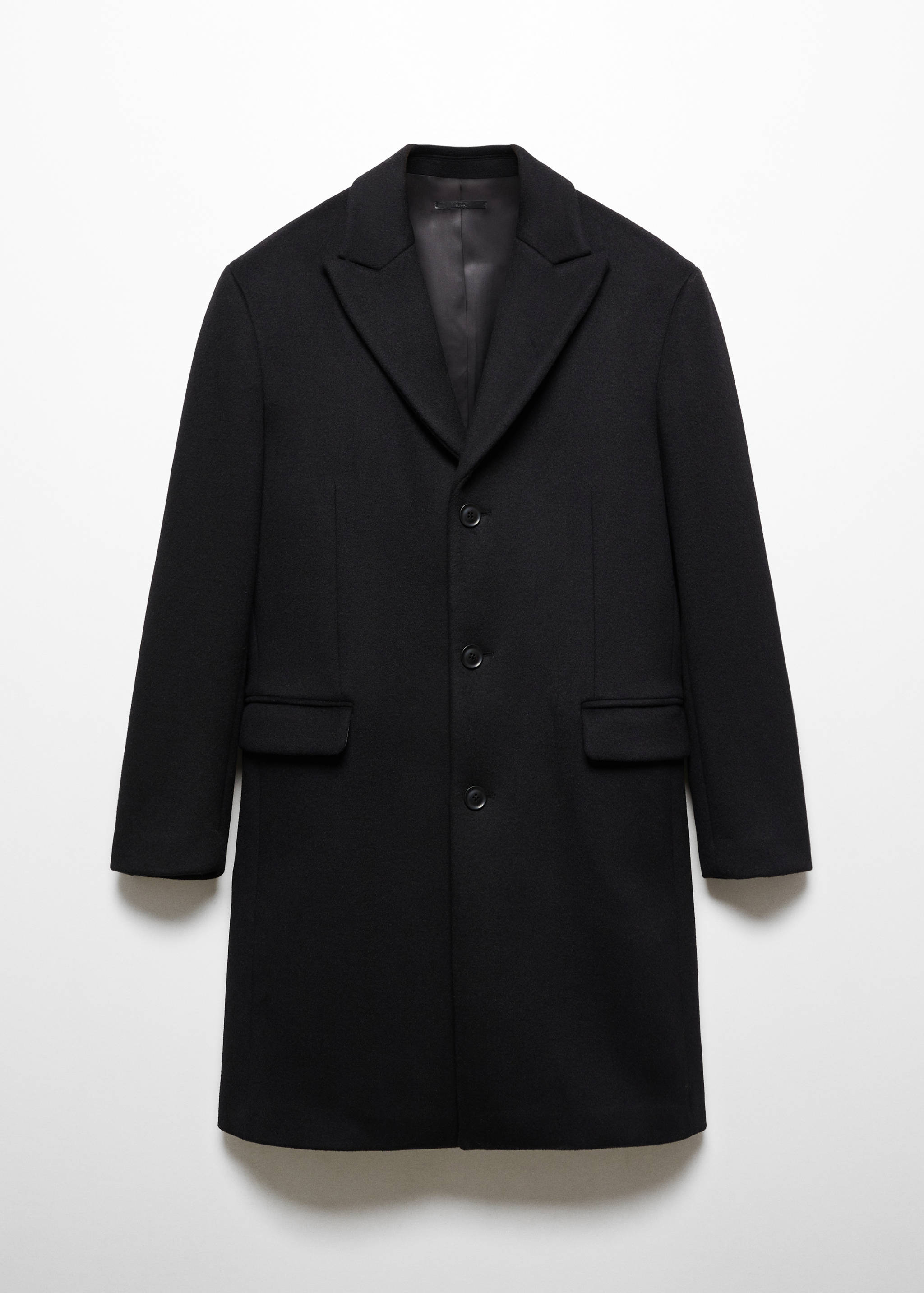 Regular fit wool coat - Article without model