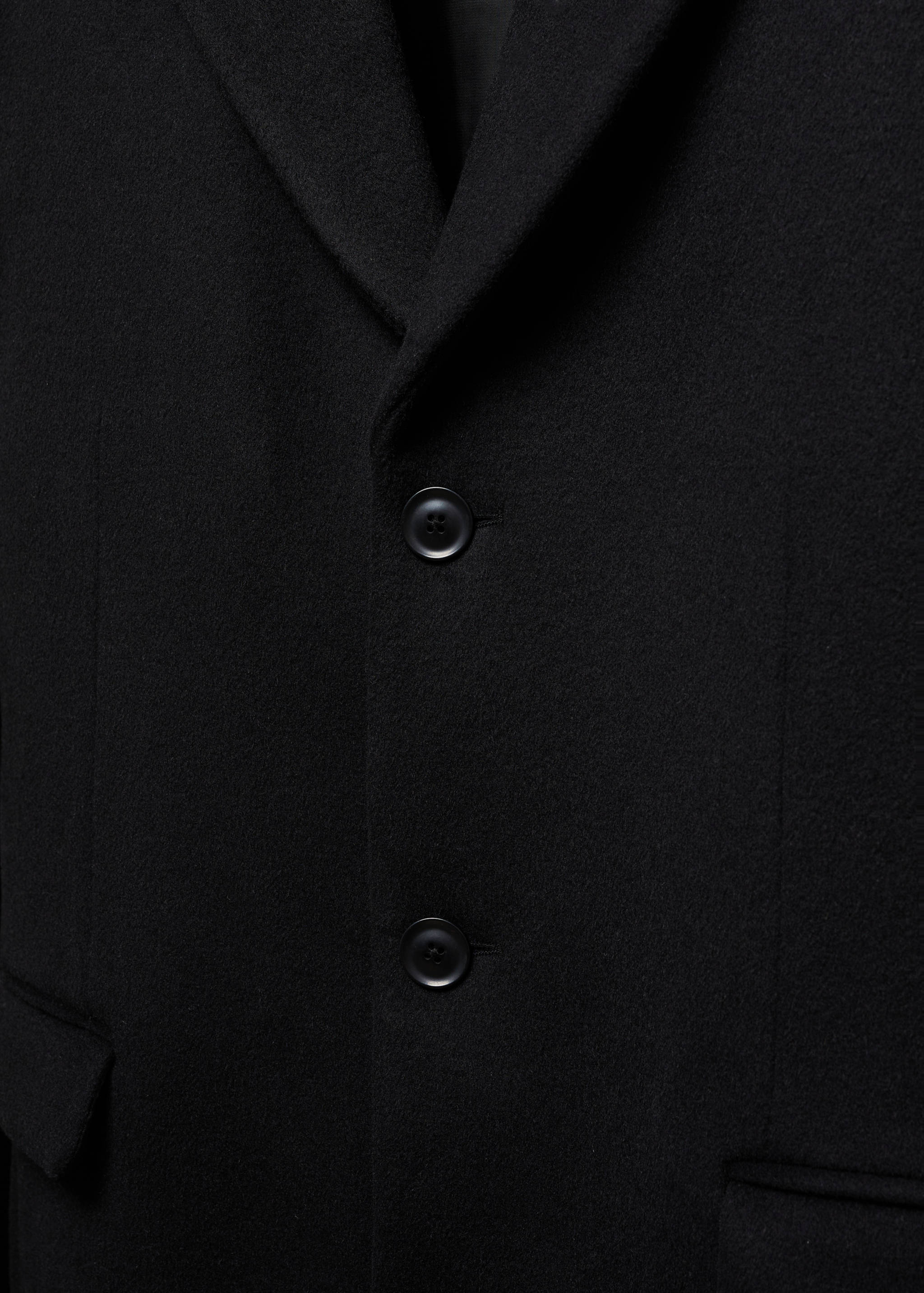 Regular fit wool coat - Details of the article 8