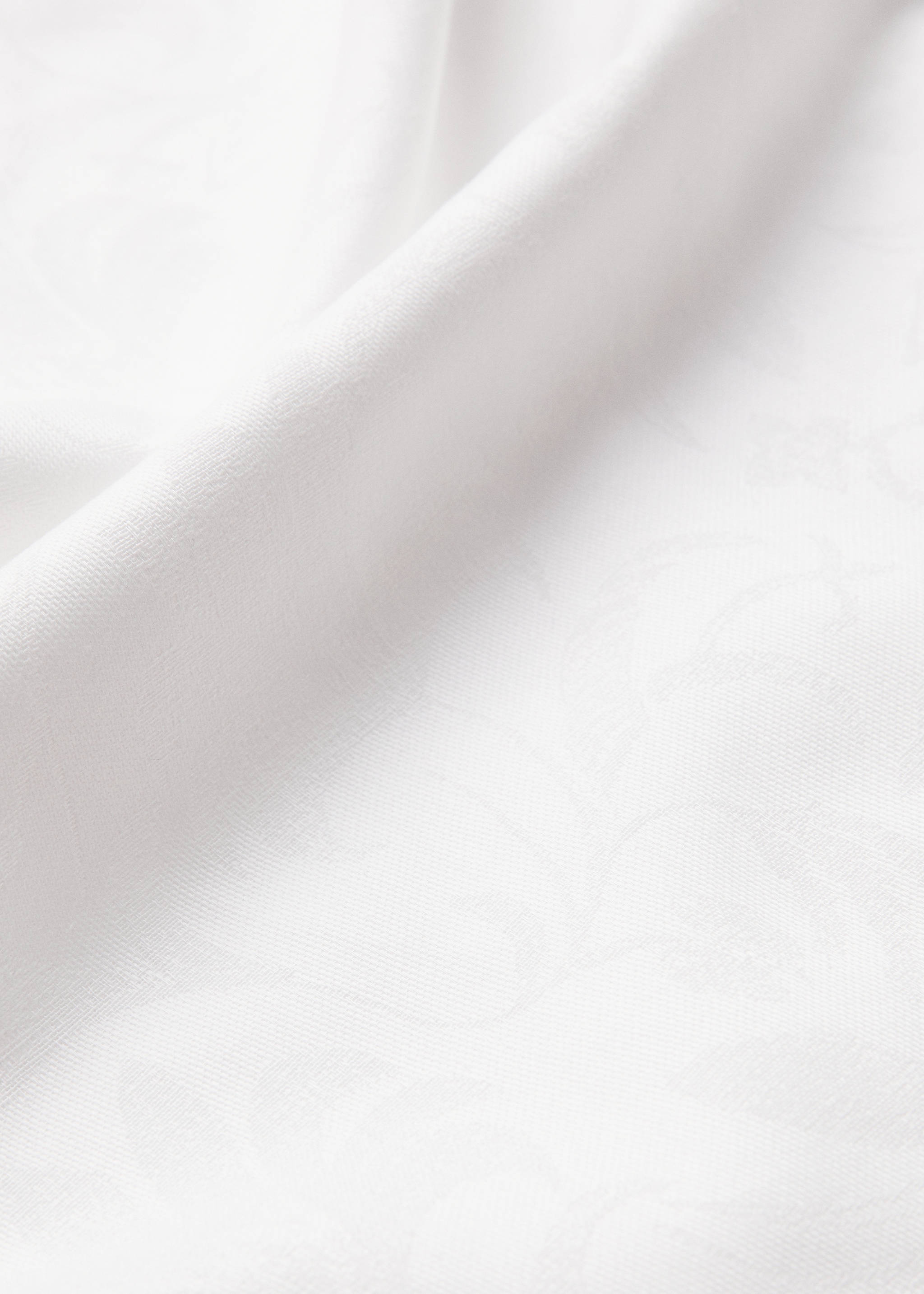 Jacquard flower cotton tablecloth 170x170cm - Details of the article 2