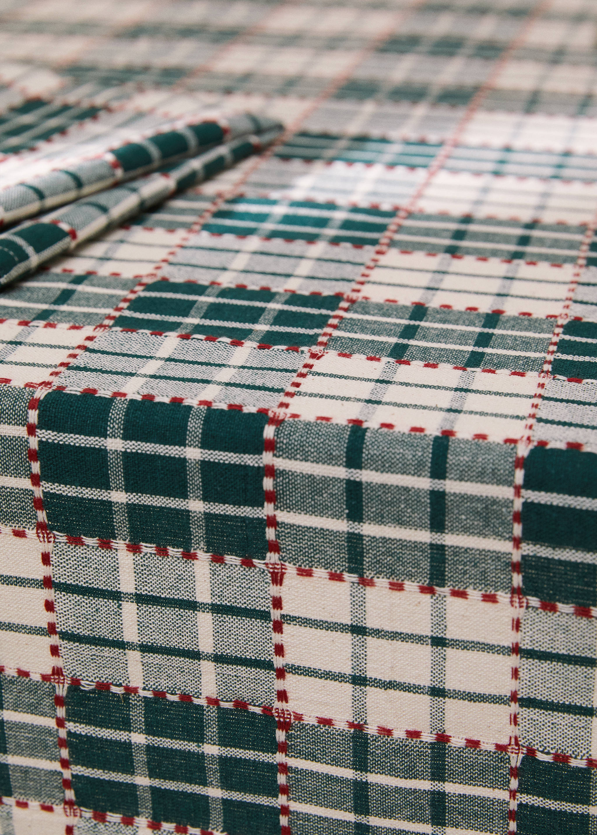 Striped cotton tablecloth 150x250cm - Details of the article 8