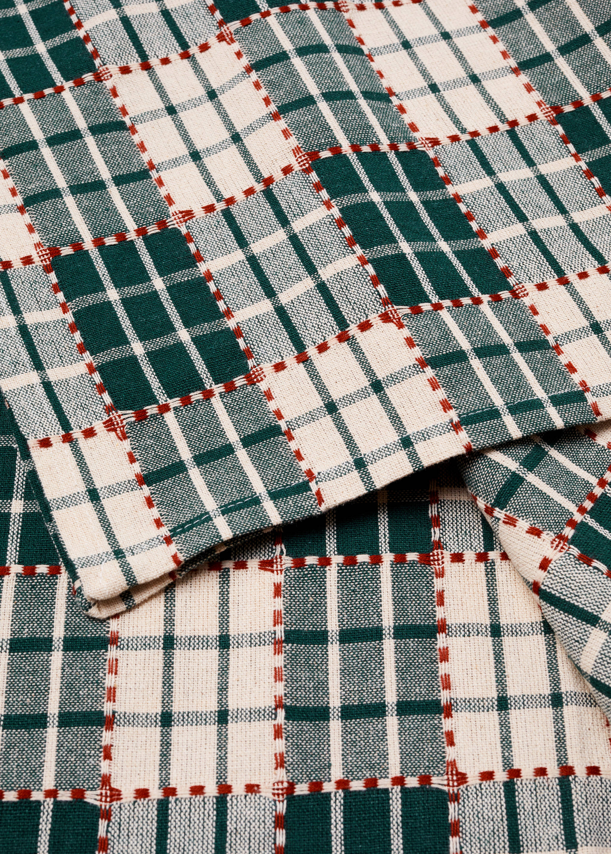 Striped cotton tablecloth 150x250cm - Details of the article 1