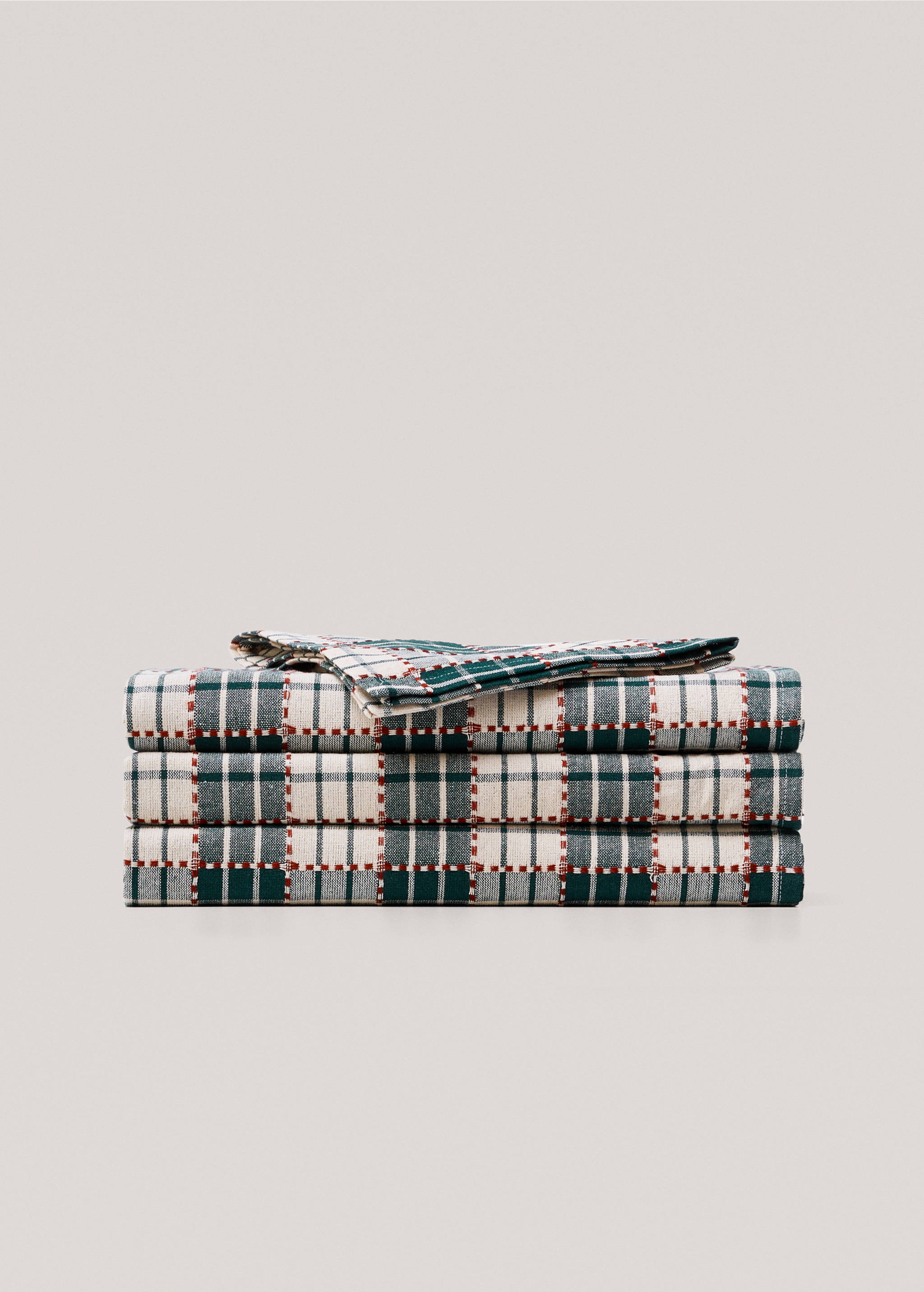 Striped cotton tablecloth 150x250cm - Article without model