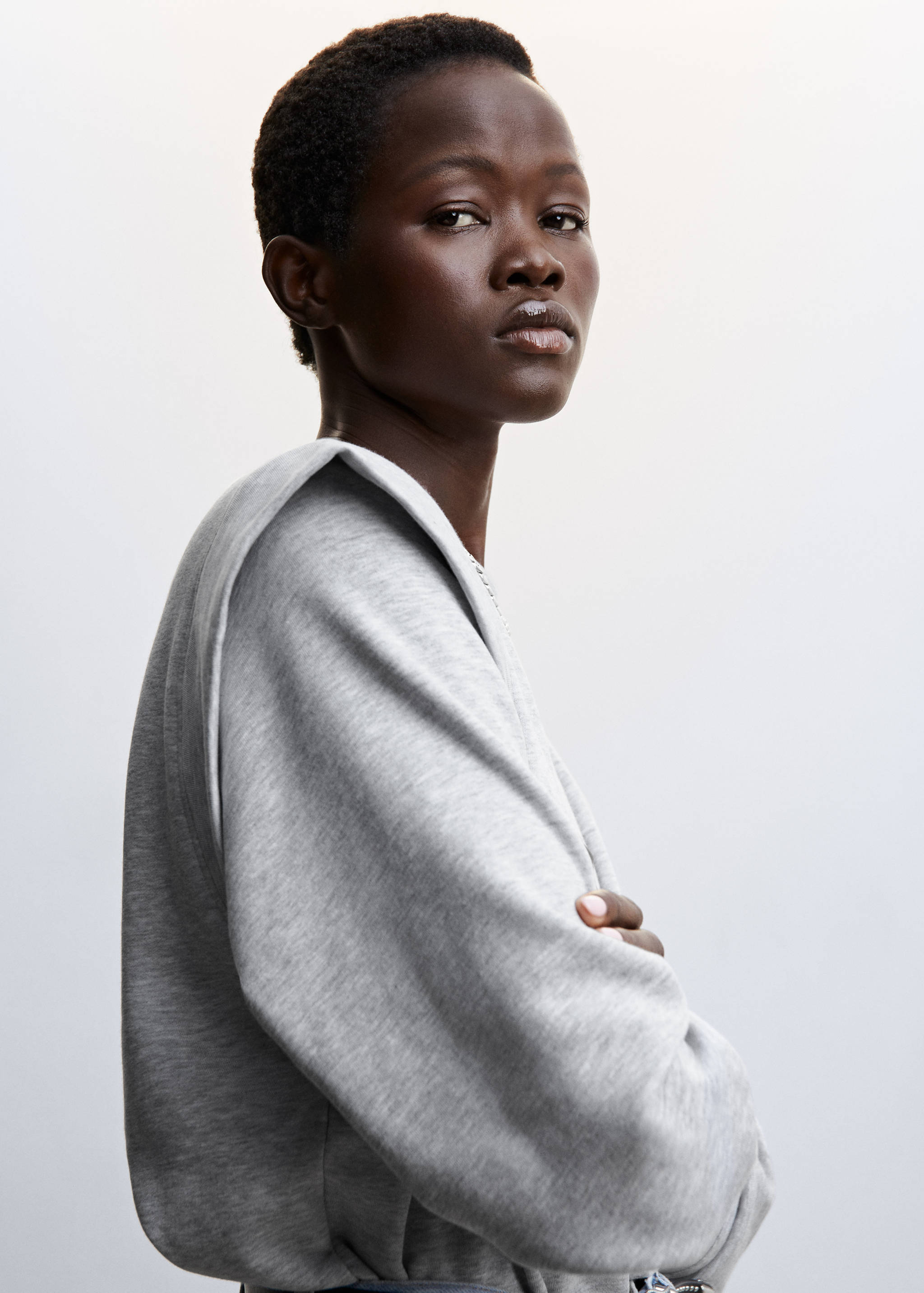 Quilted panels sweater - Details of the article 1