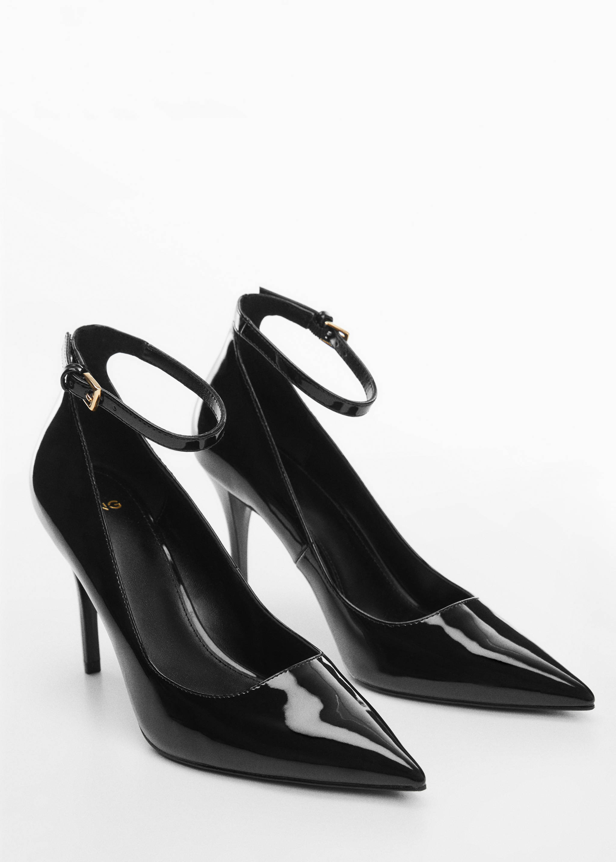 Patent-effect stiletto-heel shoes - Medium plane