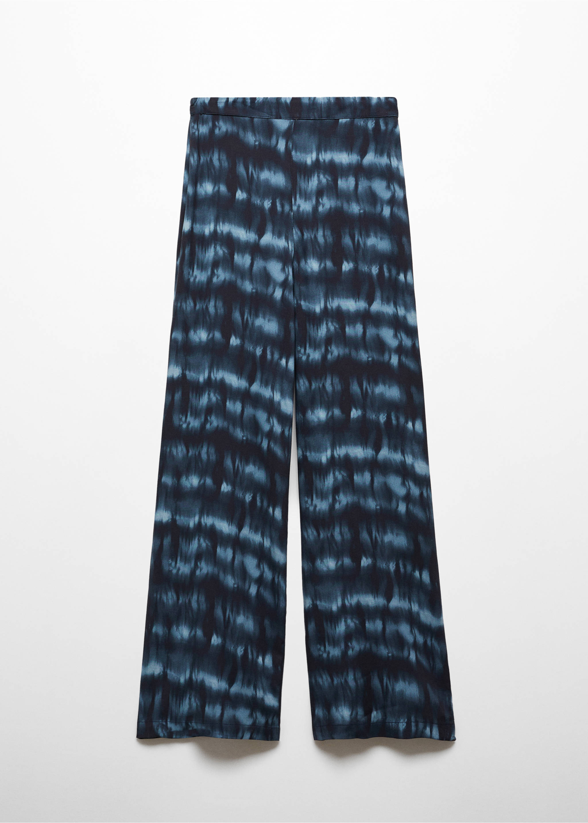 Fließende, bedruckte Hose - Artikel ohne Model, Blau. Ref: 67000266-00.