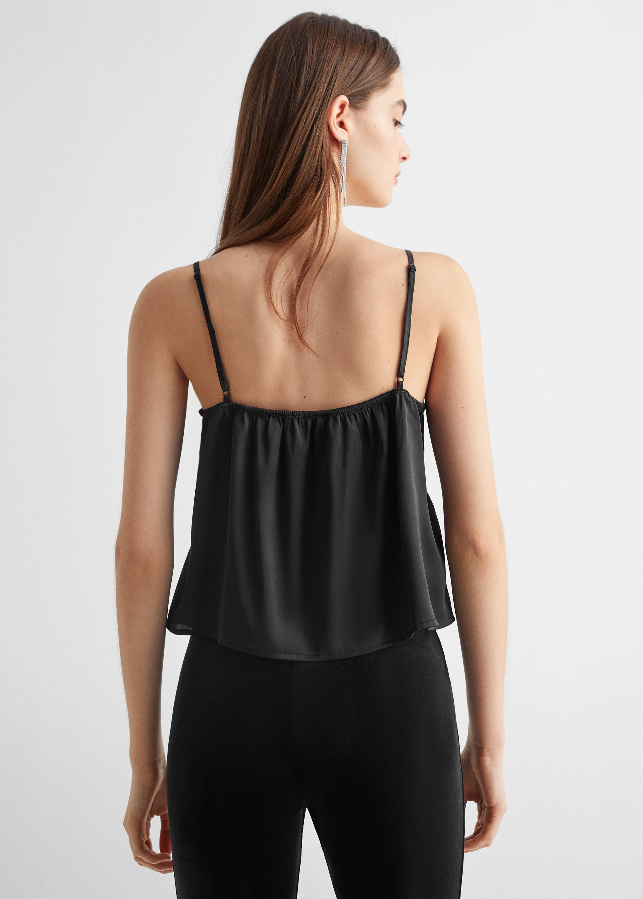 Top satiné à volants - Verso de l’article