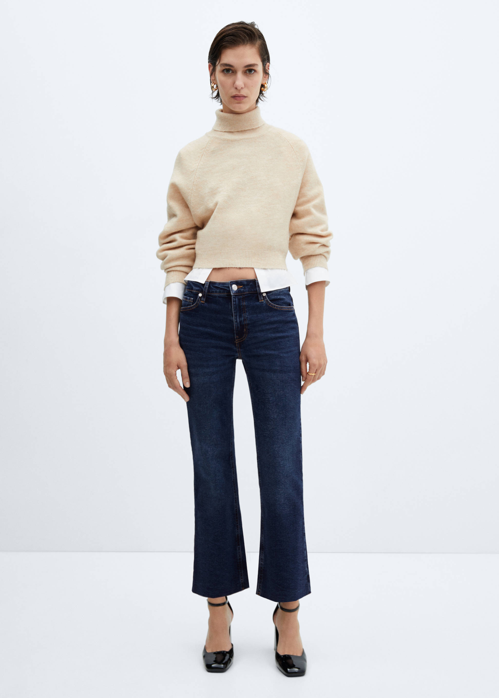 Flared-Crop-Jeans Sienna - Allgemeine Ansicht