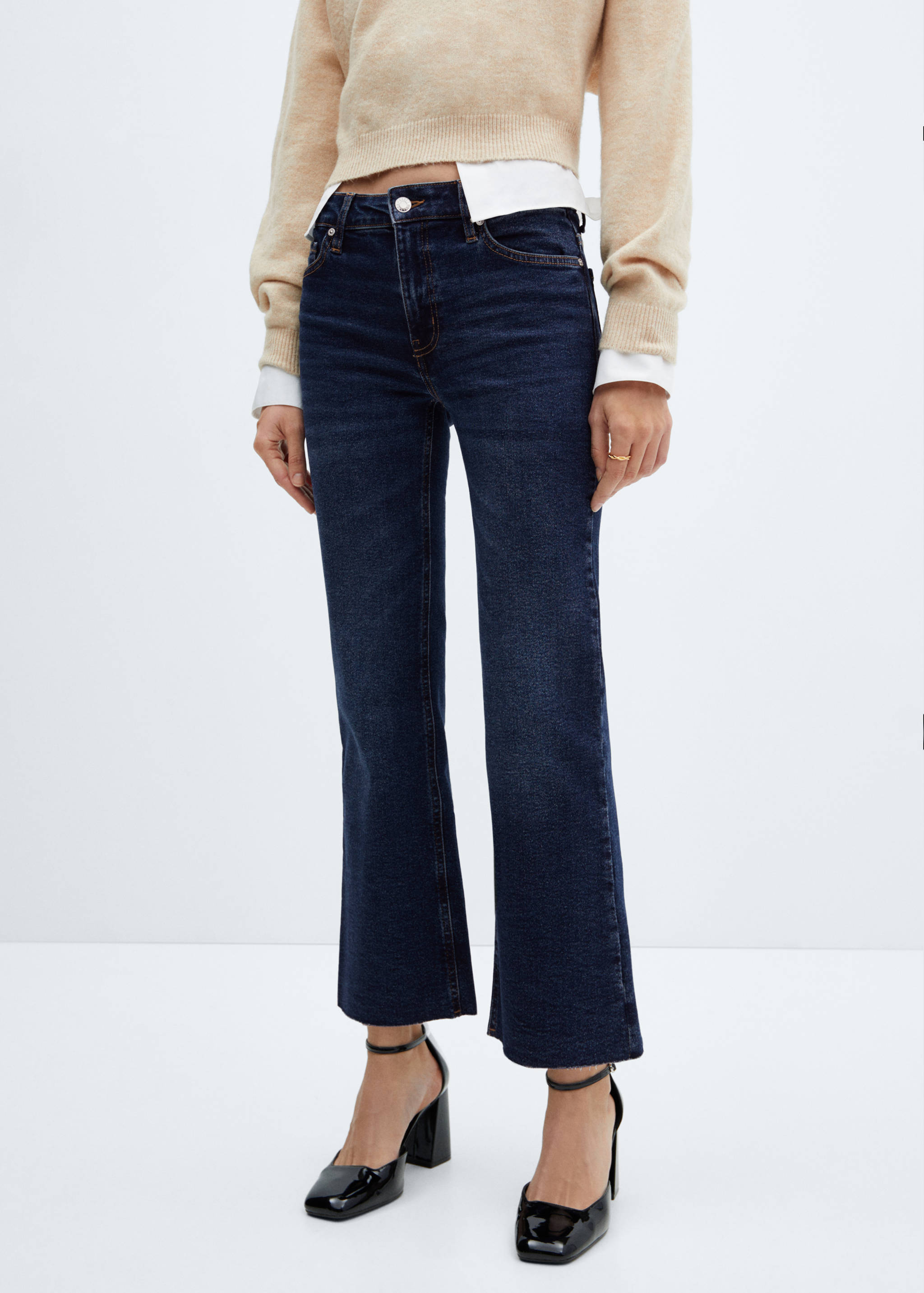 Flared-Crop-Jeans Sienna - Mittlere Ansicht