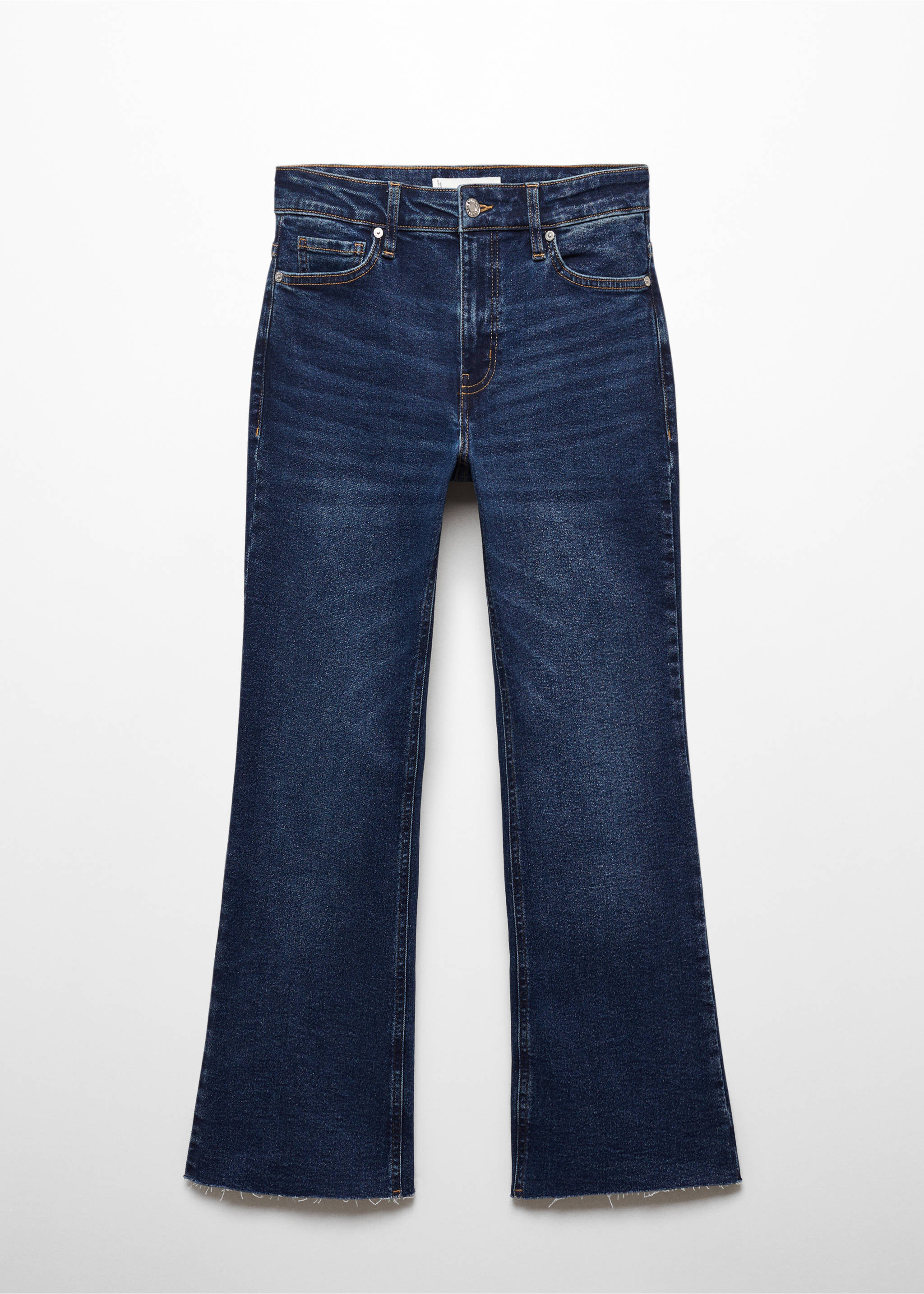 Sienna flared cropped jeans - Article without model, Dark Blue. Ref: 67000355-00.
