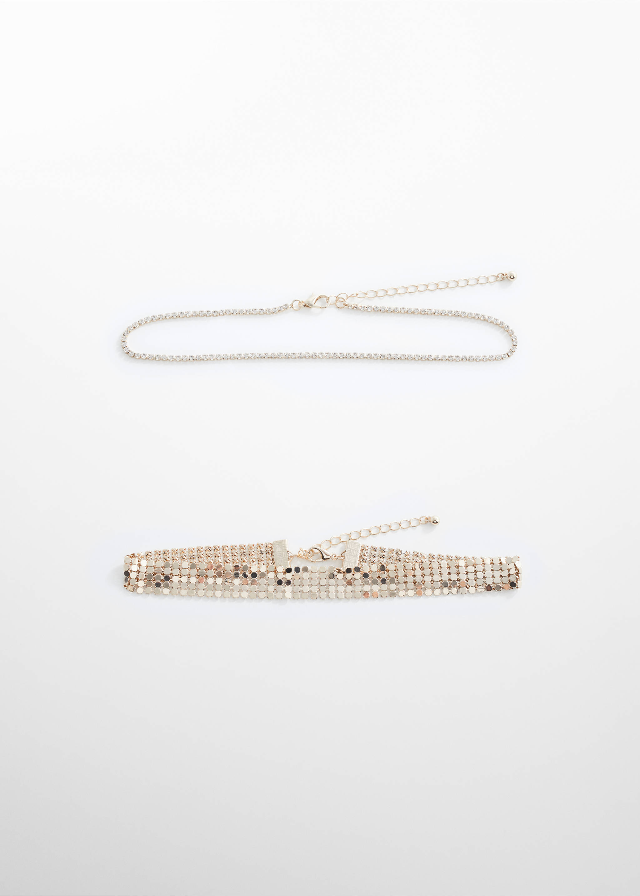 2 chokers pack - Article without model, Gold. Ref: 67000428-00.