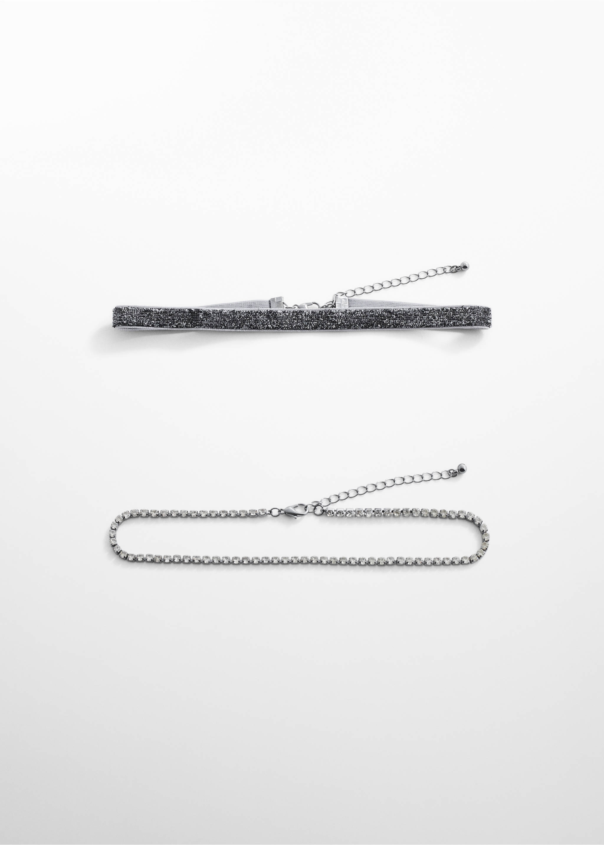 2 chokers pack - Article without model, Silver. Ref: 67000433-00.