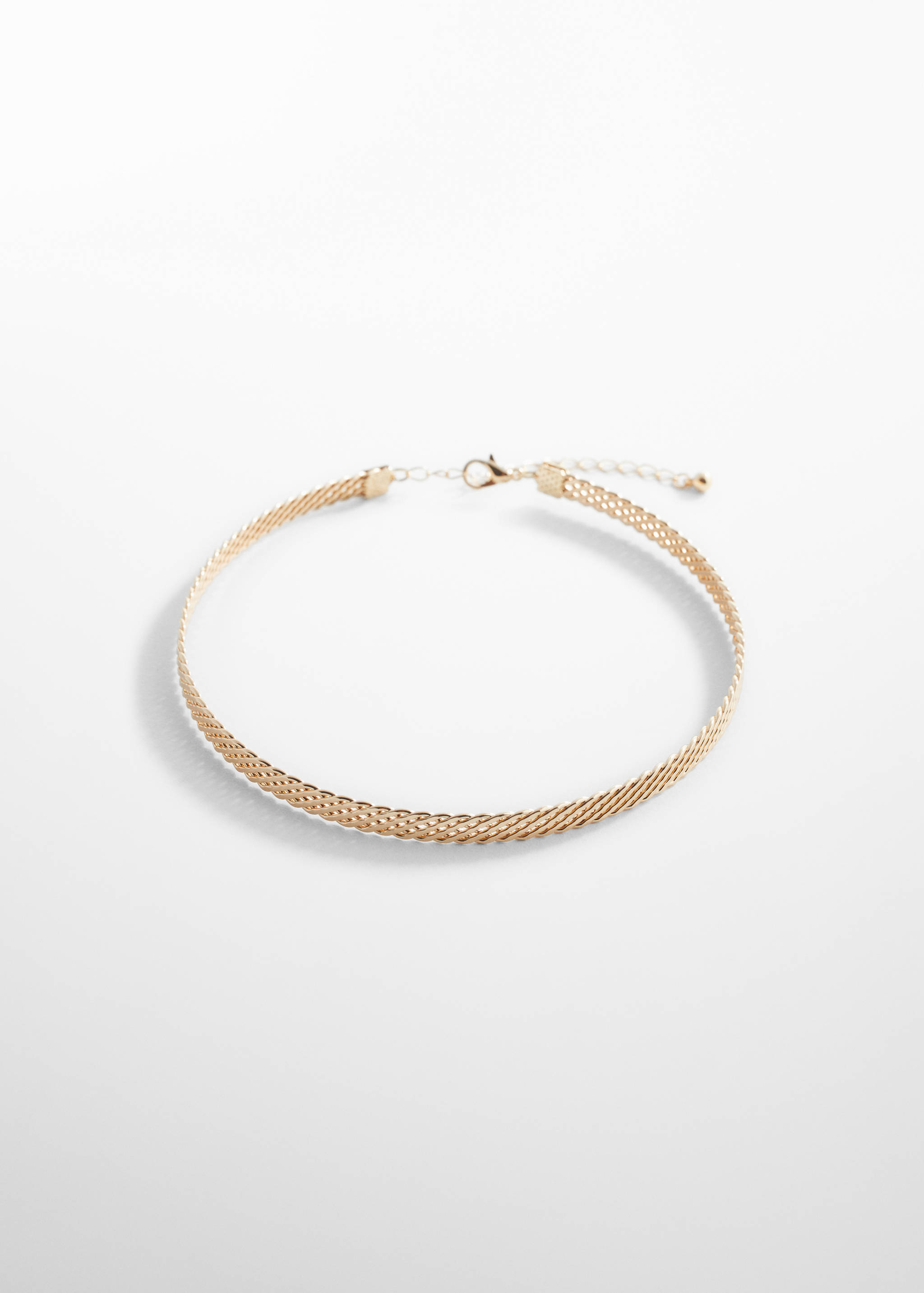 Braided choker necklace - Article without model