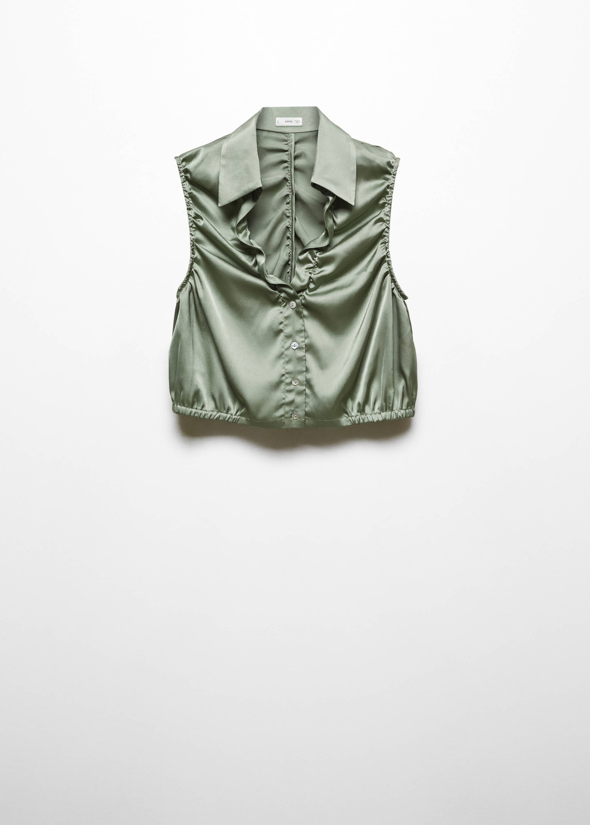 Ruched satin shirt - Article without model