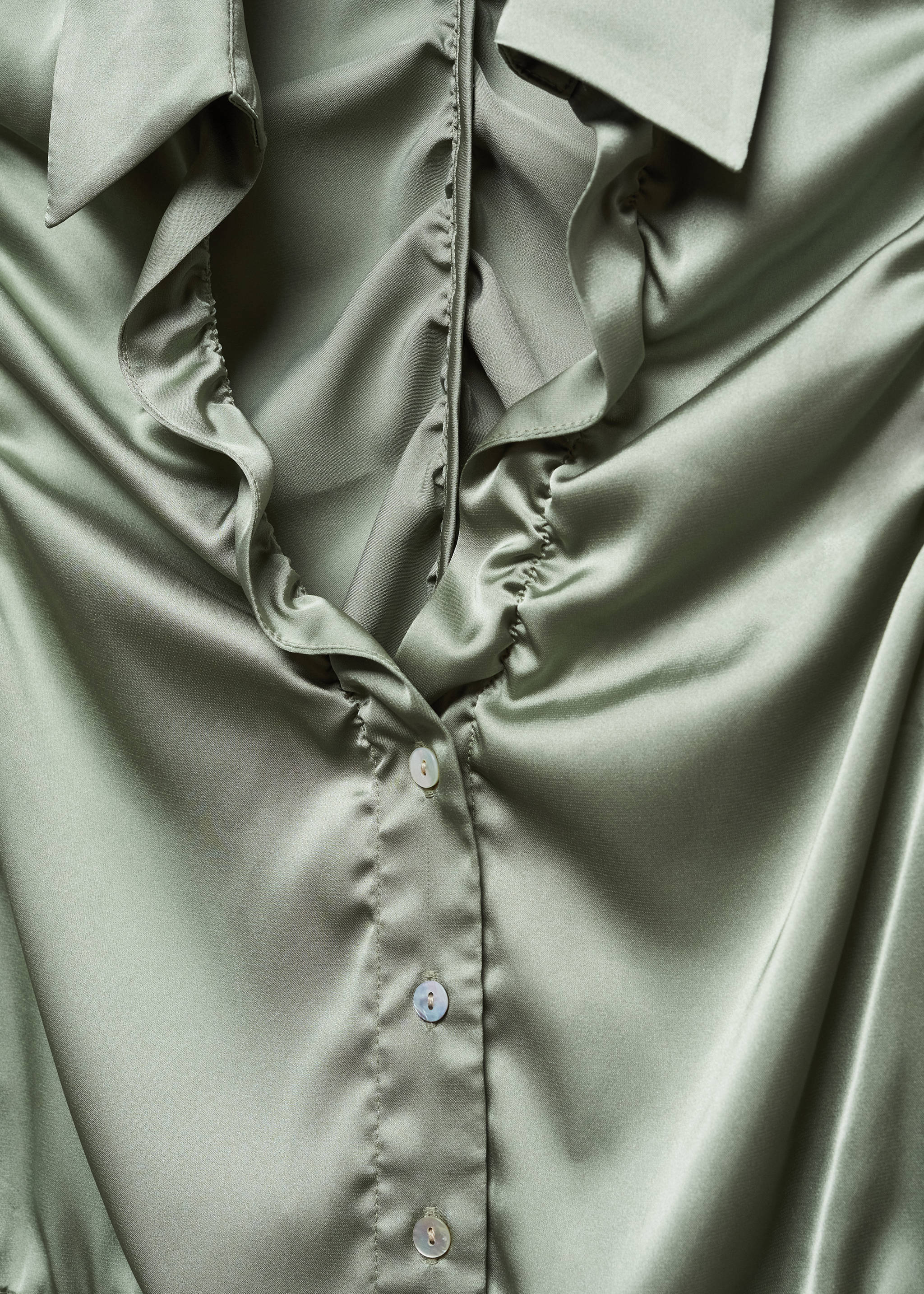 Ruched satin shirt - Details of the article 8