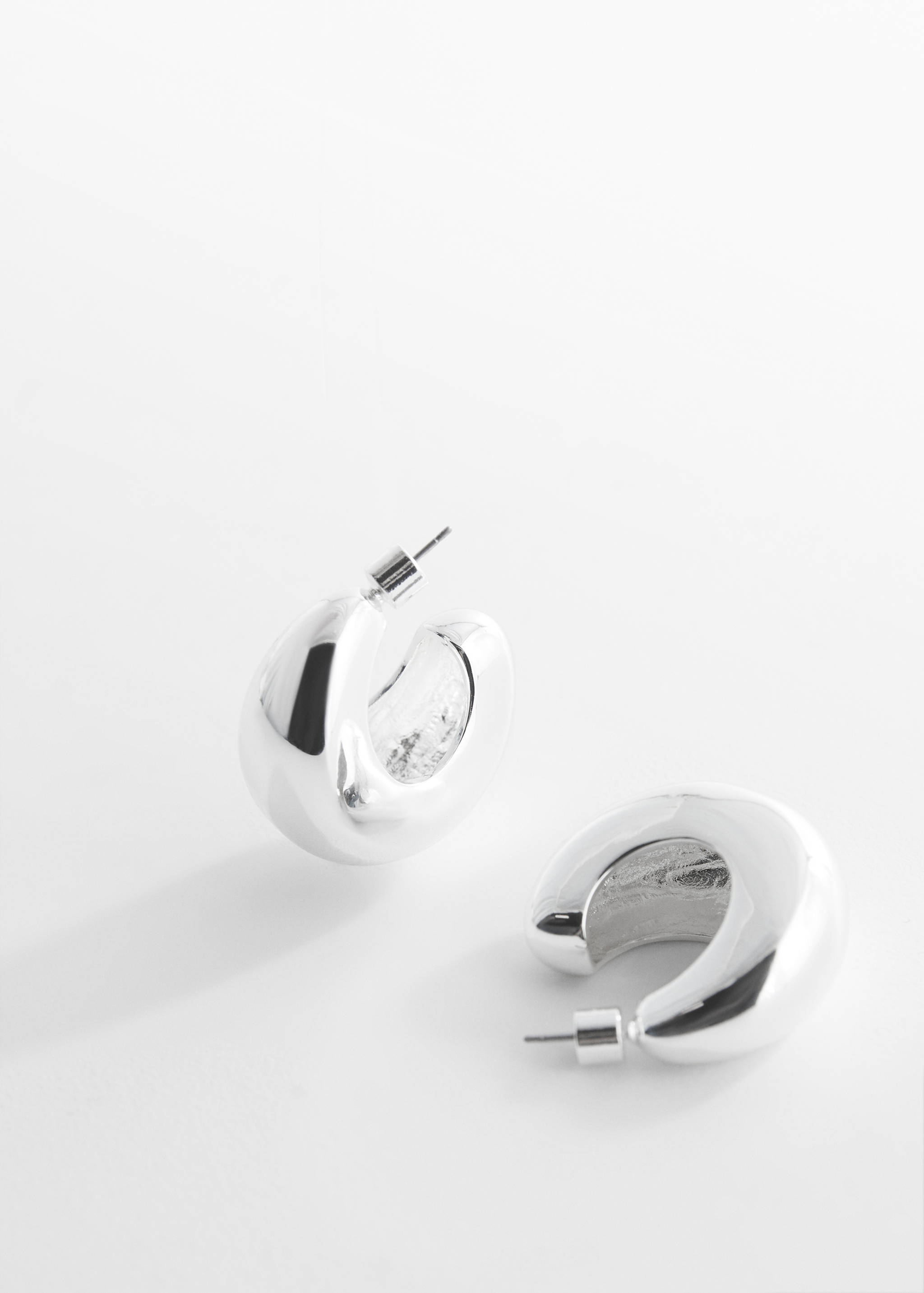 Volume hoop earrings - Medium plane