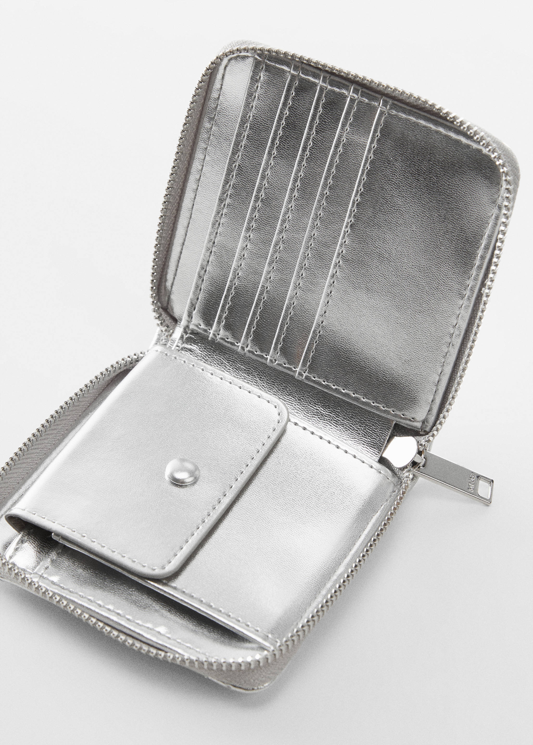 Portefeuille matelassé logo - Plan moyen