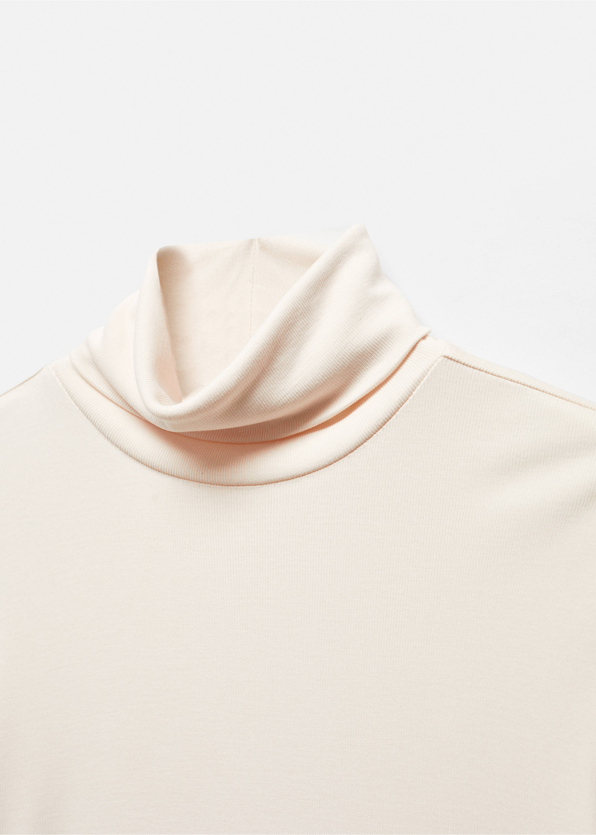 Modal turtleneck t-shirt - Details of the article 8, Off White. Ref: 67000462-00.