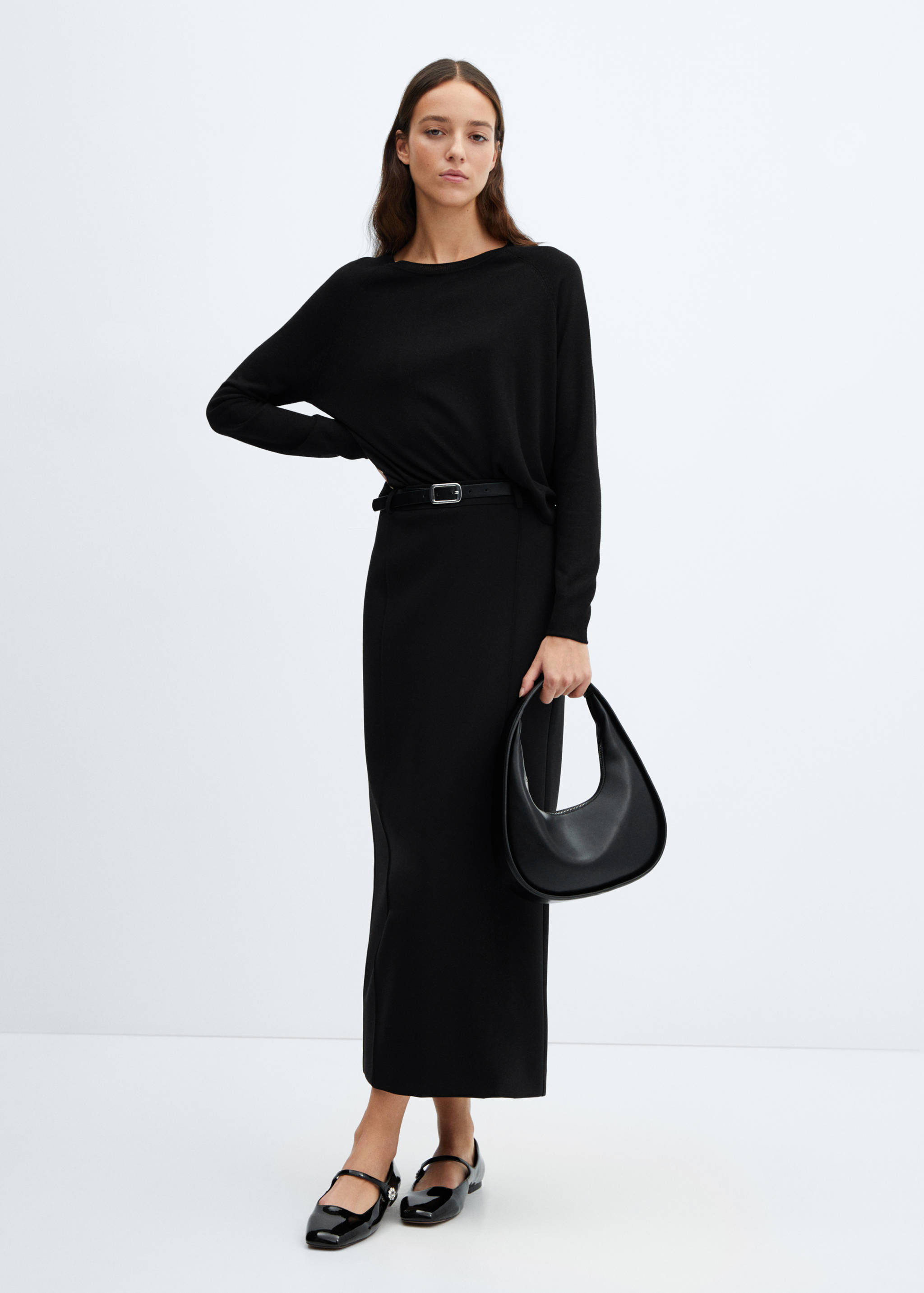 Pull-over maille fine col rond - Plan général