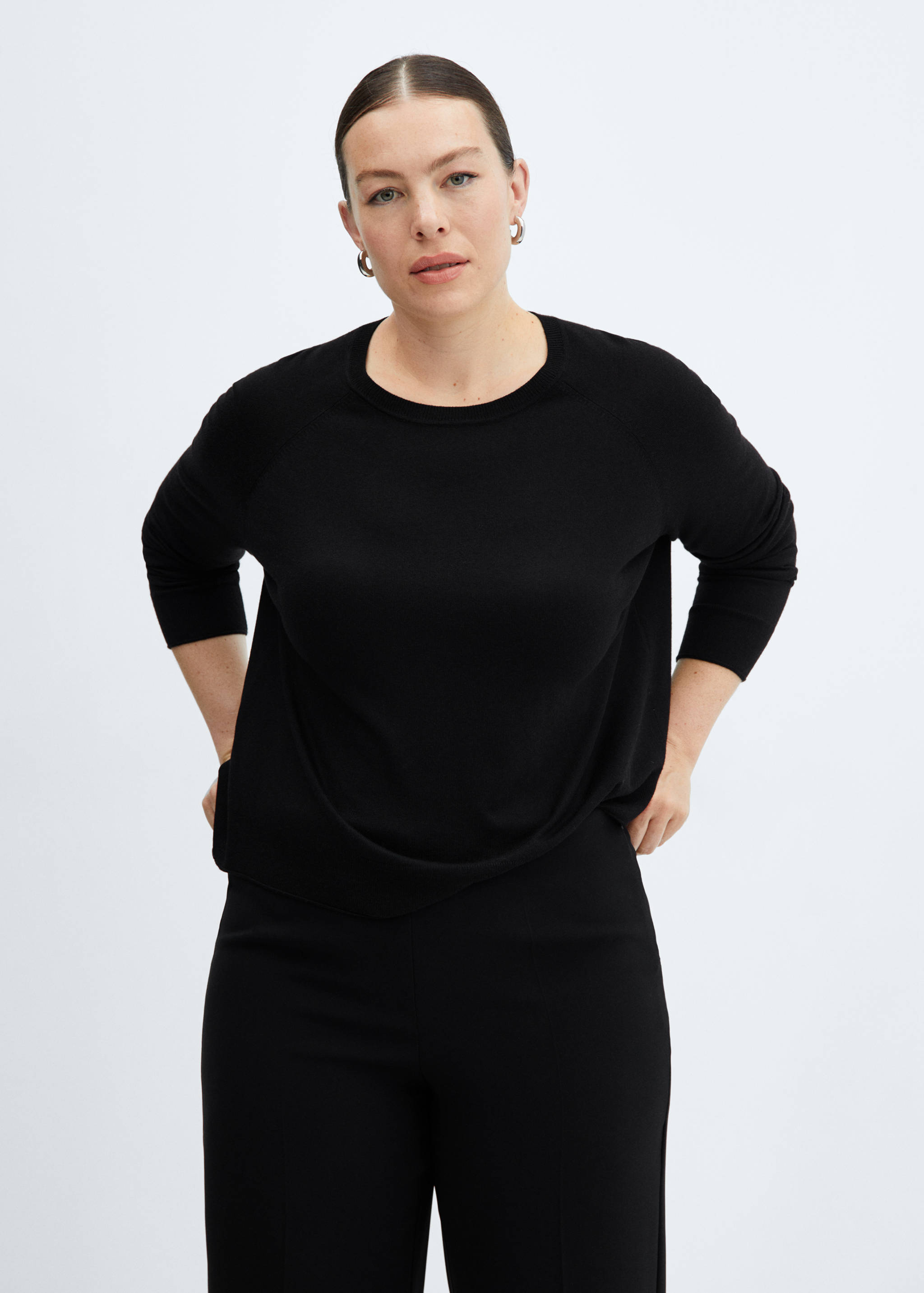 Pull-over maille fine col rond - Détail de l'article 5