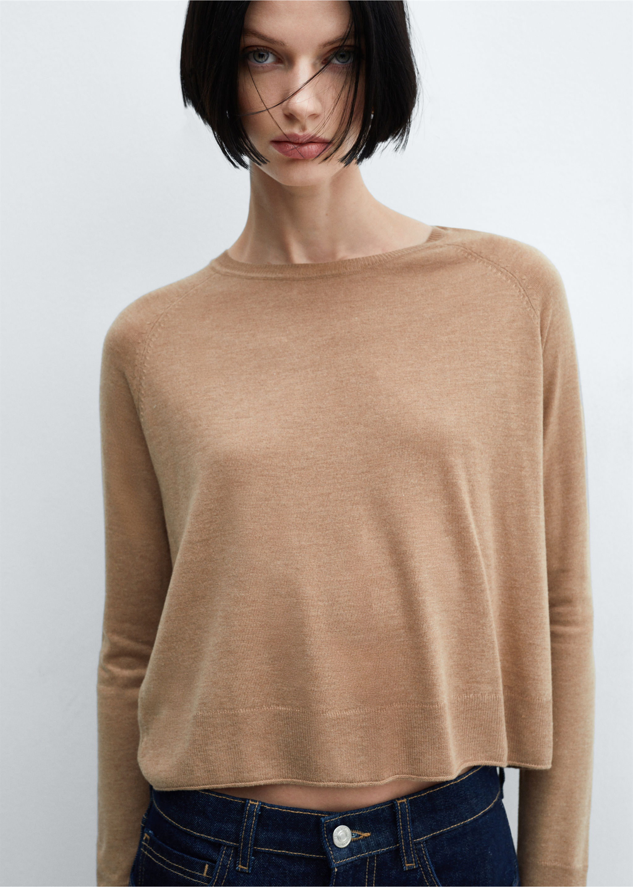 Feinstrickpullover mit Rundhals - Detail des Artikels 1