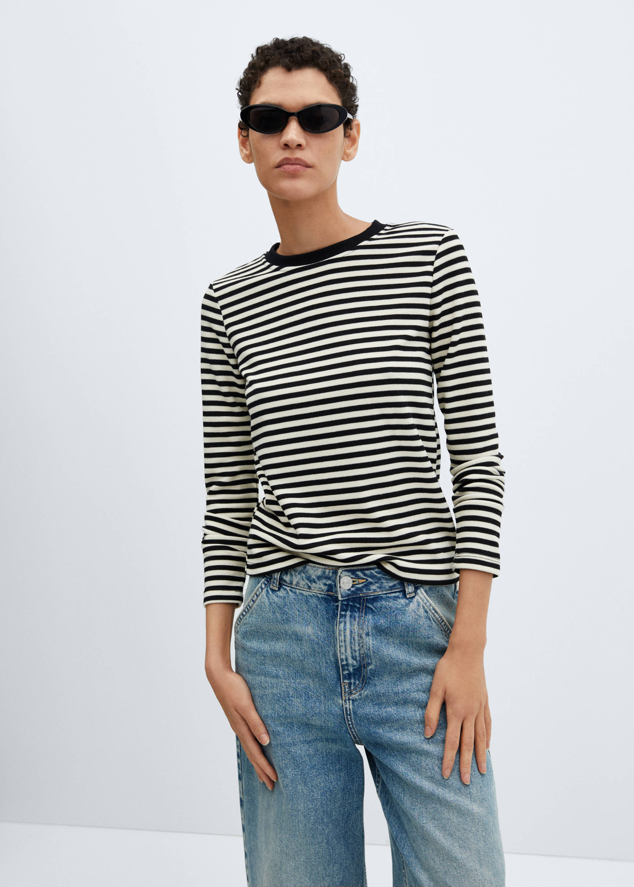 Striped long sleeves t-shirt - Medium plane
