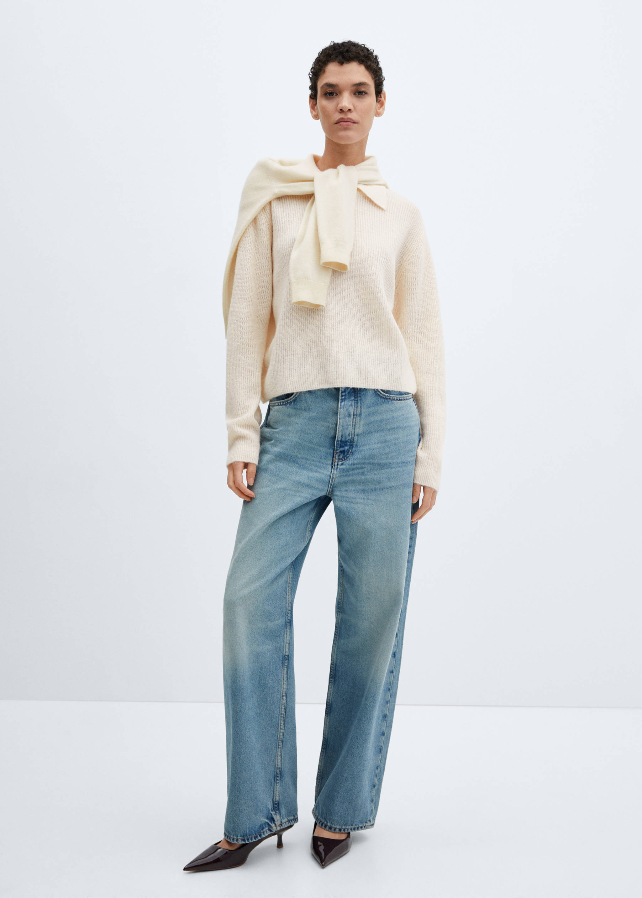 Jersey punto cuello polo - Plano general