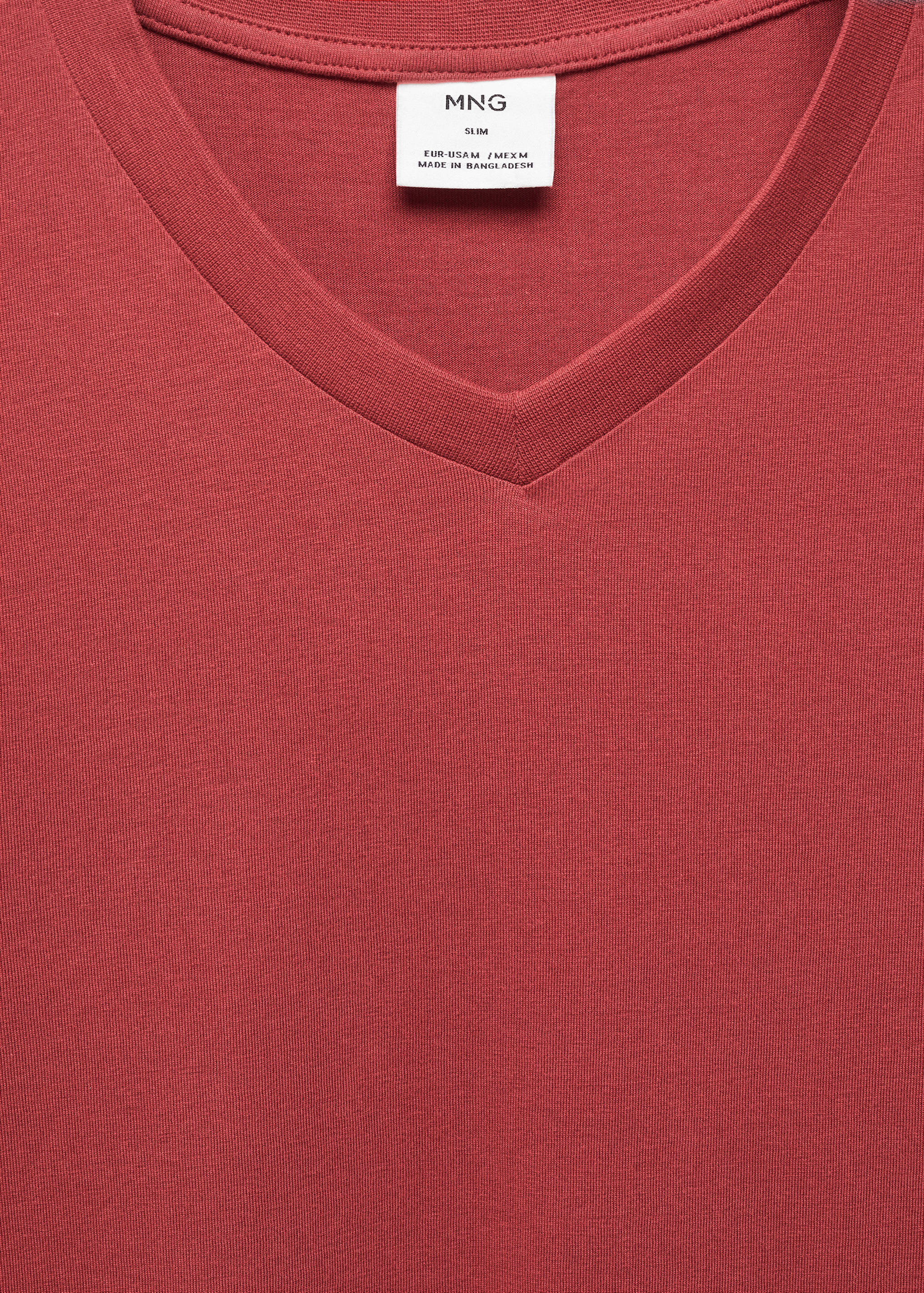 T-shirt col V 100 % coton - Détail de l'article 8