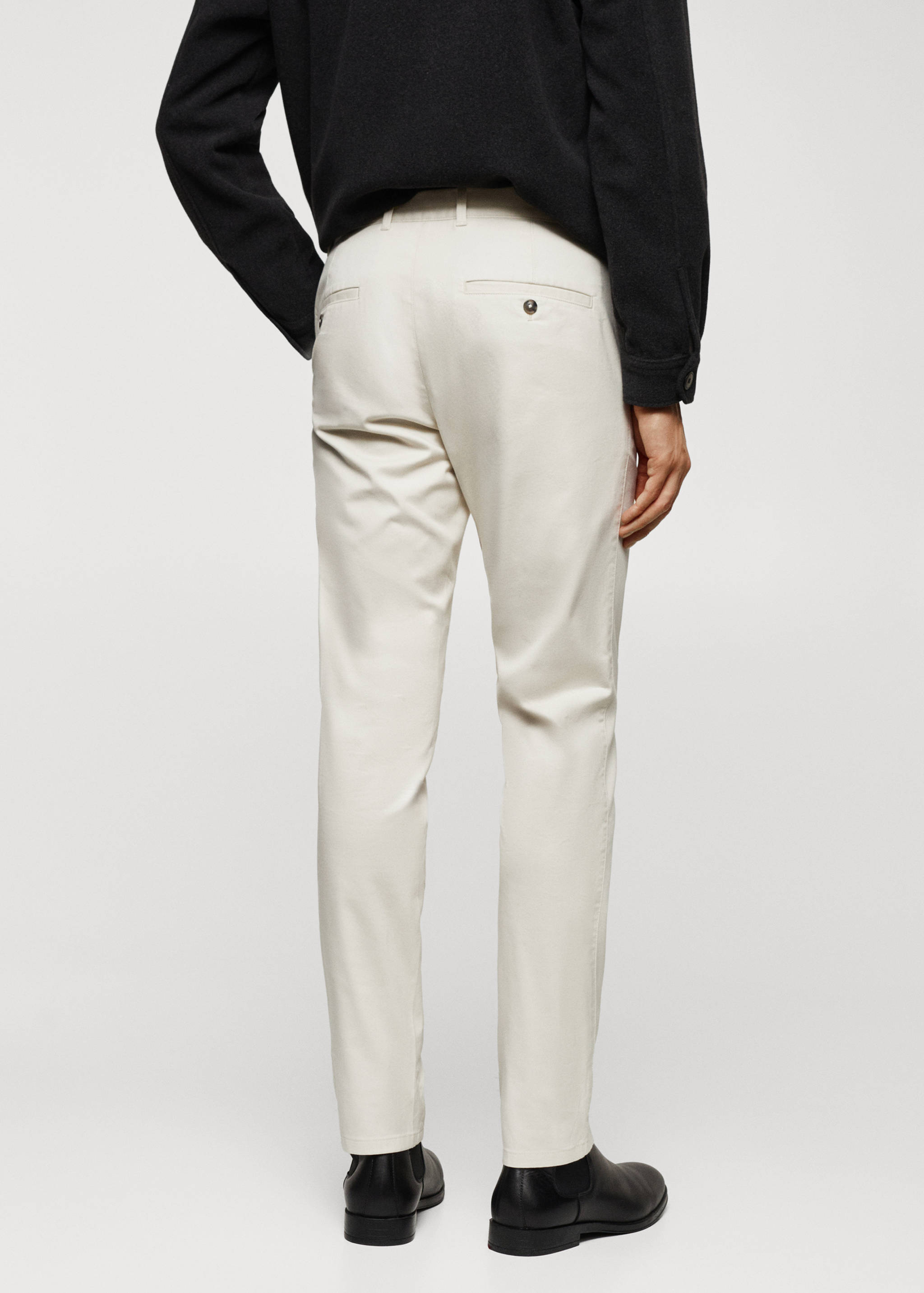 Pantalons xinesos slim fit sarja - Revers de l'article
