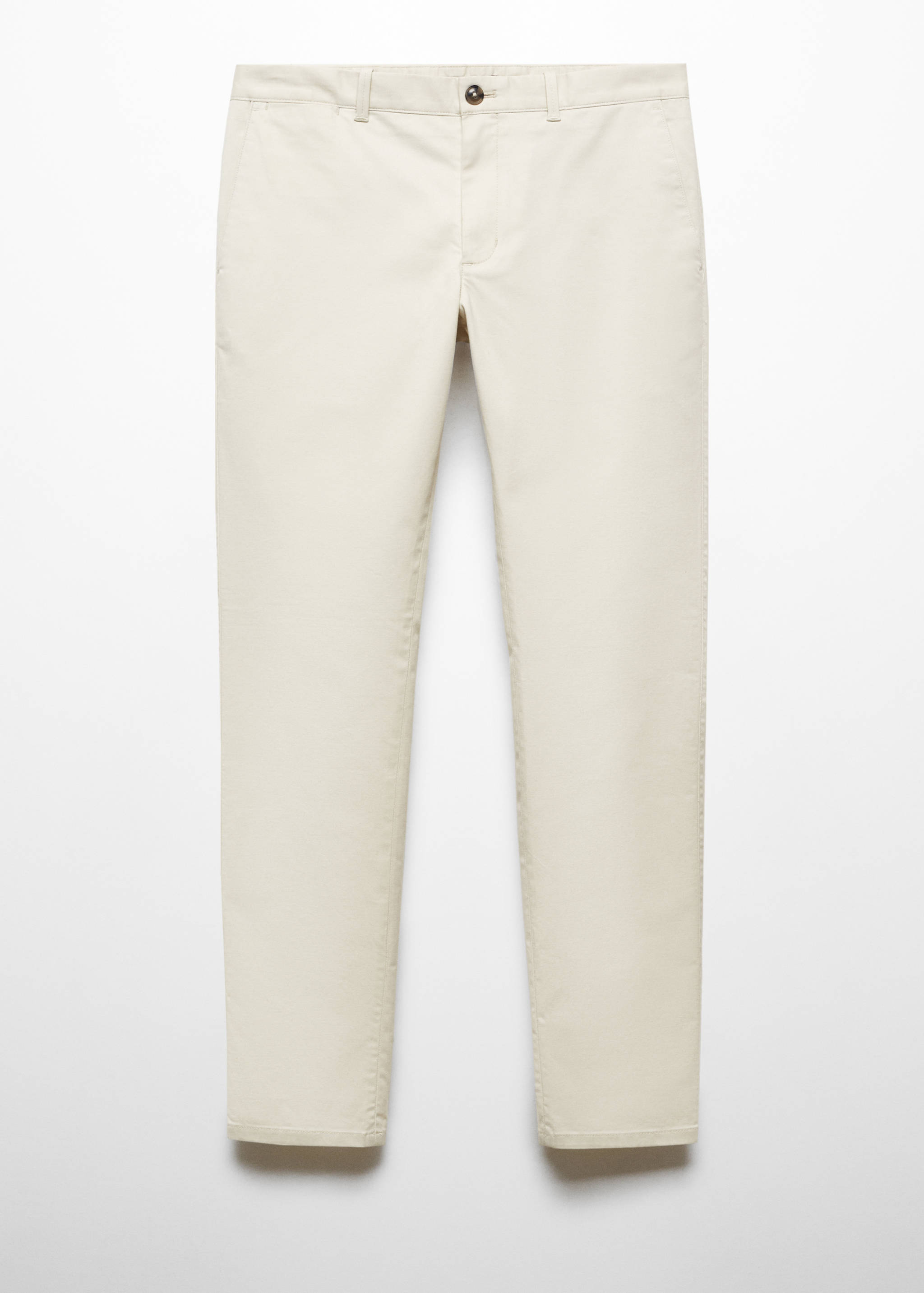 Παντελόνι τσίνο slim fit σερζ - Προϊόν χωρίς μοντέλο