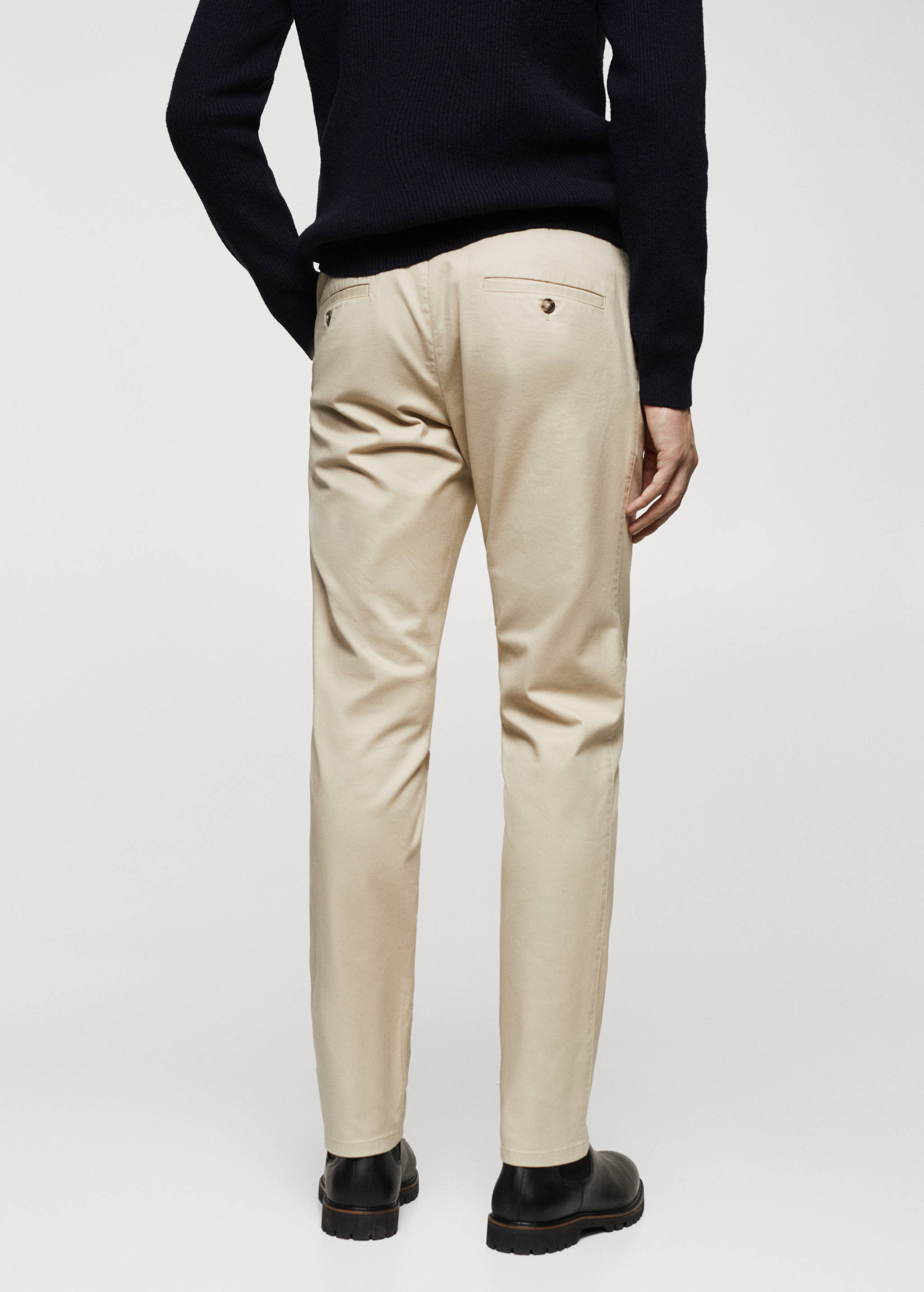 Pantalons xinesos slim fit sarja - Revers de l'article