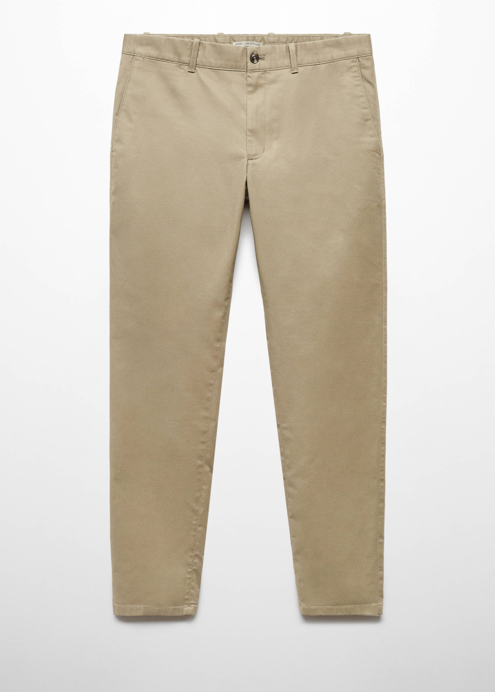 Παντελόνι τσίνο slim fit σερζ - Προϊόν χωρίς μοντέλο